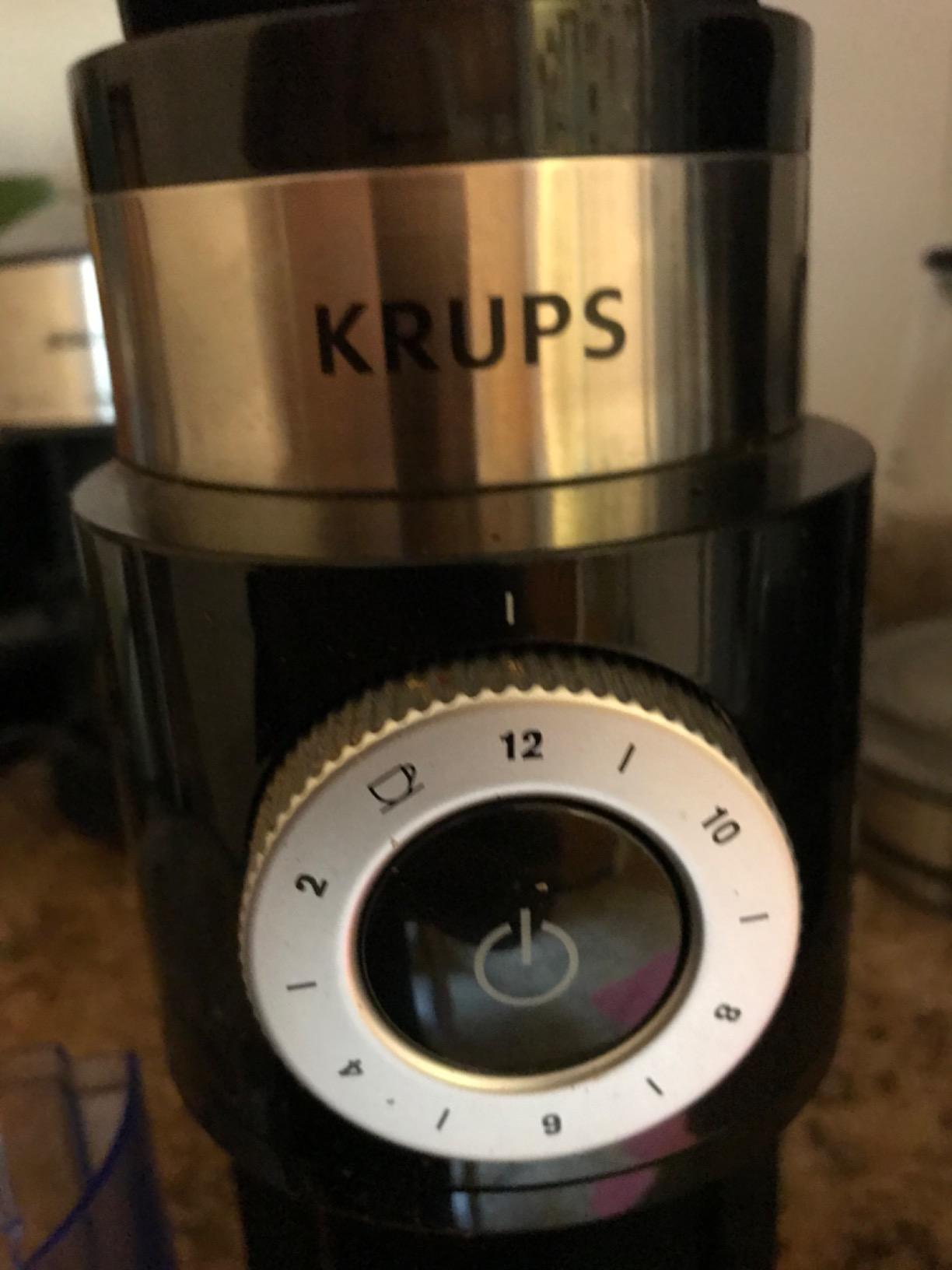 KRUPS Precision Burr Coffee Grinder: 12 Settings, 8 oz Capacity for Drip, French Press, Espresso, Pour Over, Cold Brew - Stainless Steel, 110W, Auto-Stop, Easy Clean - Coffee Grinders for Home Use customer photo 2