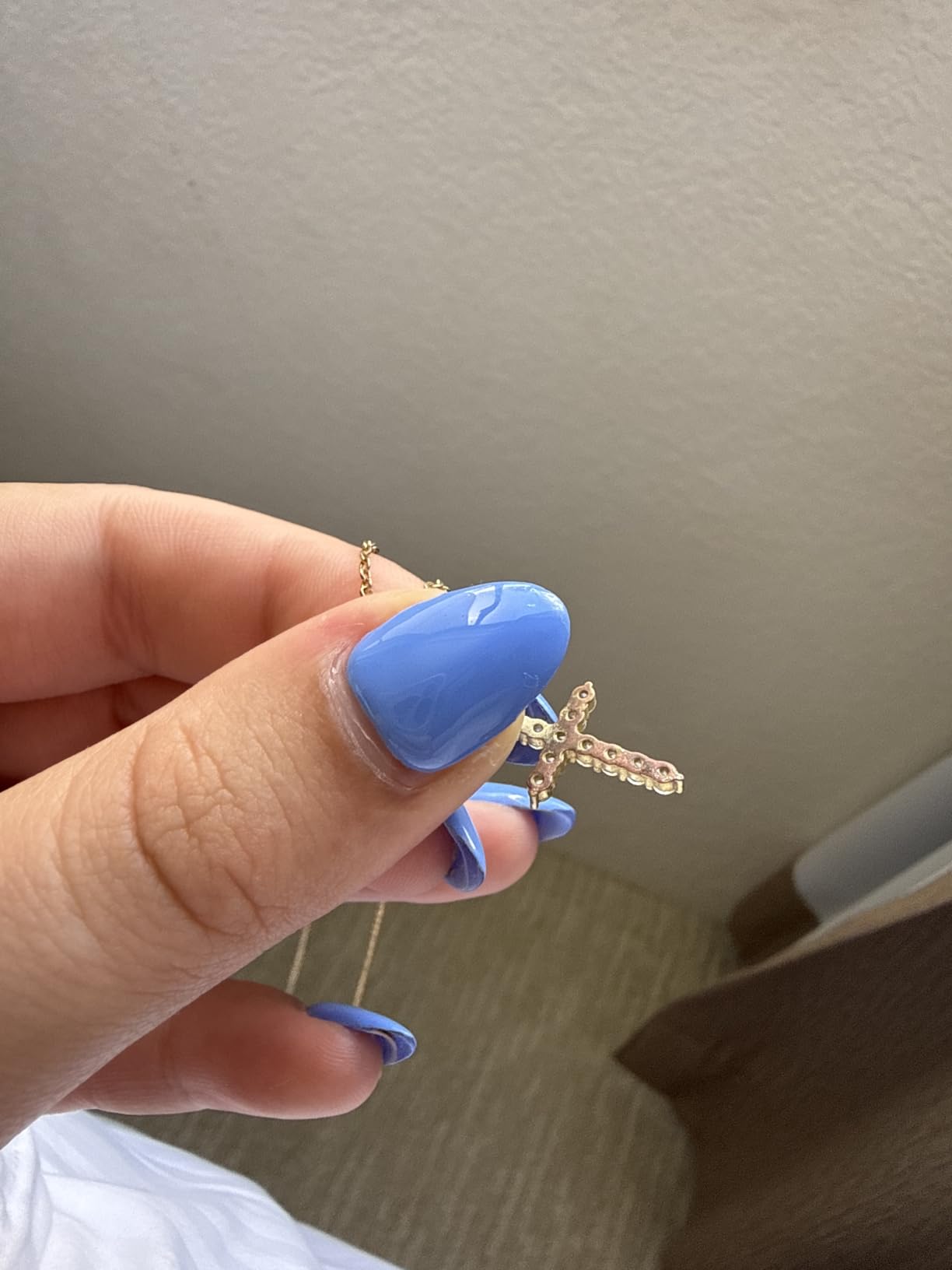 PAVOI 14K Gold Plated Cubic Zirconia Cross Necklace for Women | Cross Faith Pendant Necklaces customer photo 1