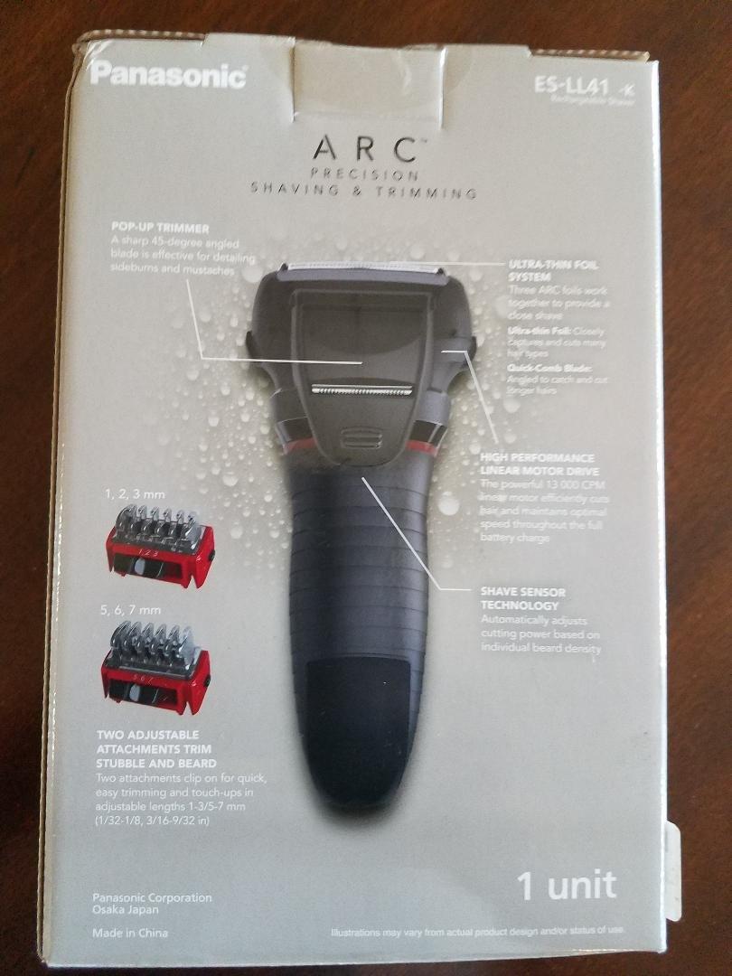 Panasonic Hybrid Wet Dry Shaver, Trimmer & Detailer with Two Adjustable Trim Attachments, Pop-up Precision Detail Trimmer & Shave Sensor Technology Cordless Razor for Men - ES-LL41-K (Black) customer photo 1