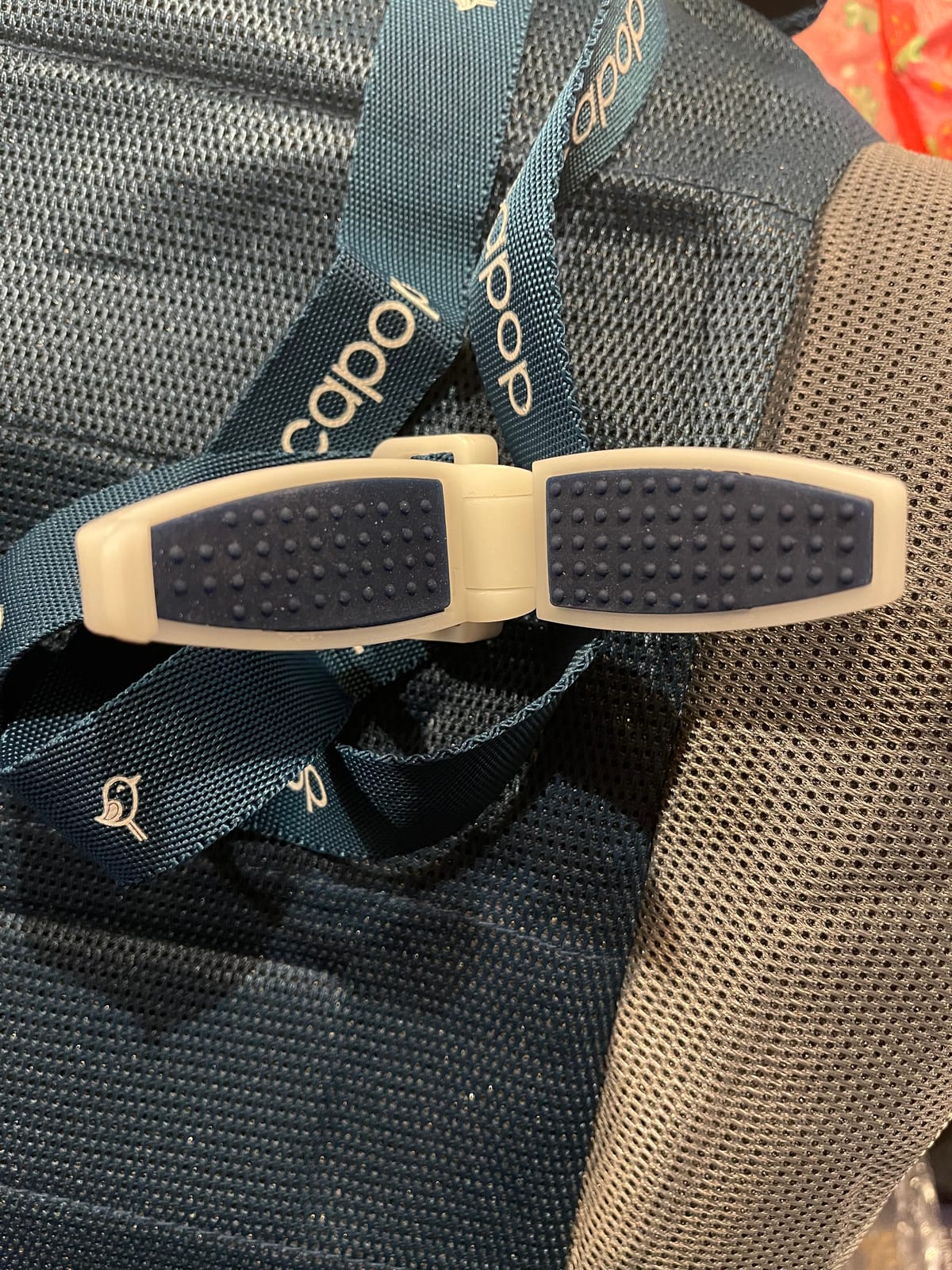 UberBoost Inflatable Booster Car Seat, Travel Booster Seat, Navy/Gray customer photo 2