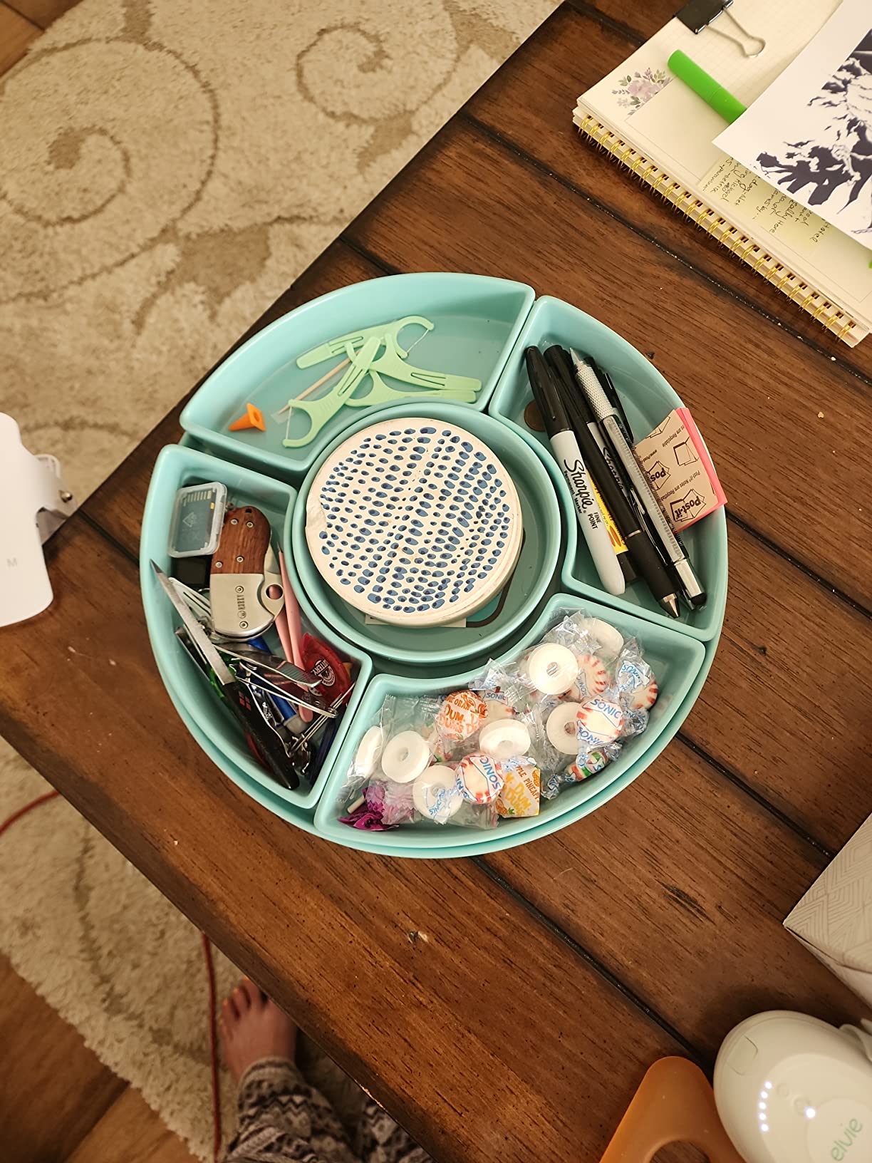 Sweese Porcelain Divided Serving Dishes, Relish Tray, Serving Bowls for Parties - Perfect for Chips and Dip, Veggies, Candy and Snacks, White customer photo 2