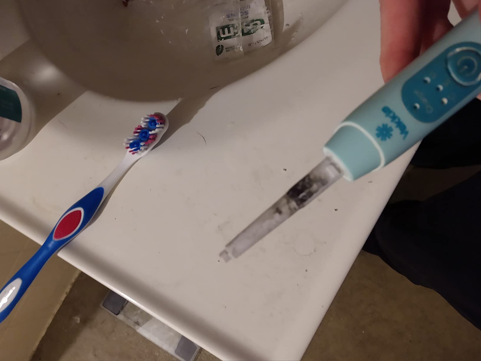 Vekkia Sonic Rechargeable Kids Electric Toothbrush(Blue) customer photo 2