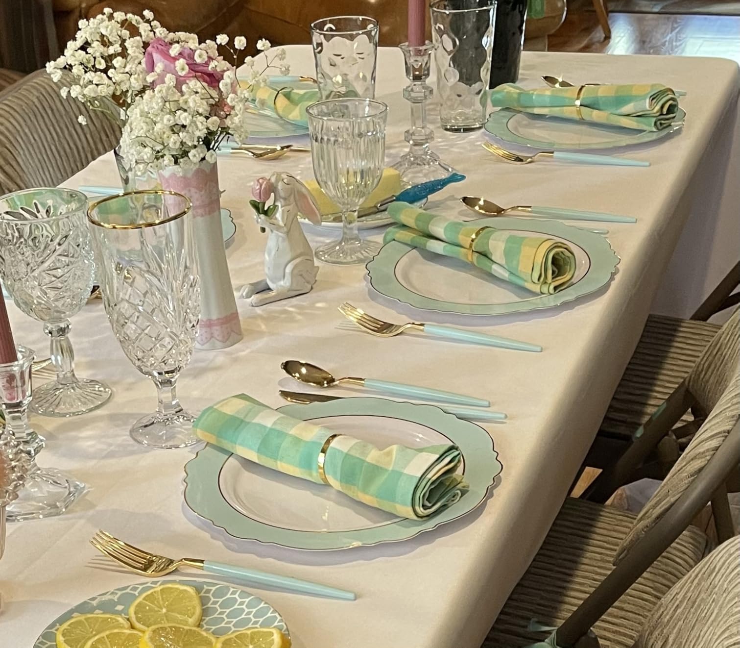 Urban Villa Cloth Napkins White Dinner Napkins Set of 12 (18X18) 100% Cotton Absorbent Washable Durable Reusable Ideal for Hotel Collection Farmhouse Parties Restaurant Lunch Dinner Napkins customer photo 2