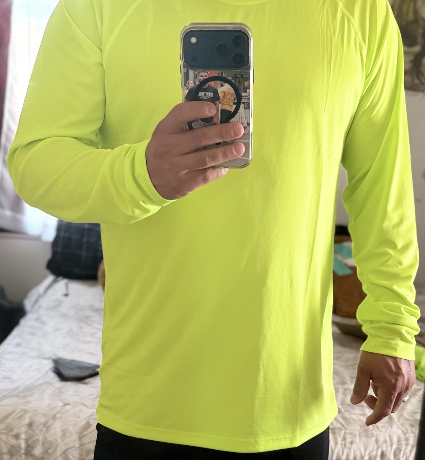 MAGCOMSEN Men's Long Sleeve Shirts UPF 50+ UV Sun Protection Athletic Shirts for Hiking Running Workout Rash Guard customer photo 2