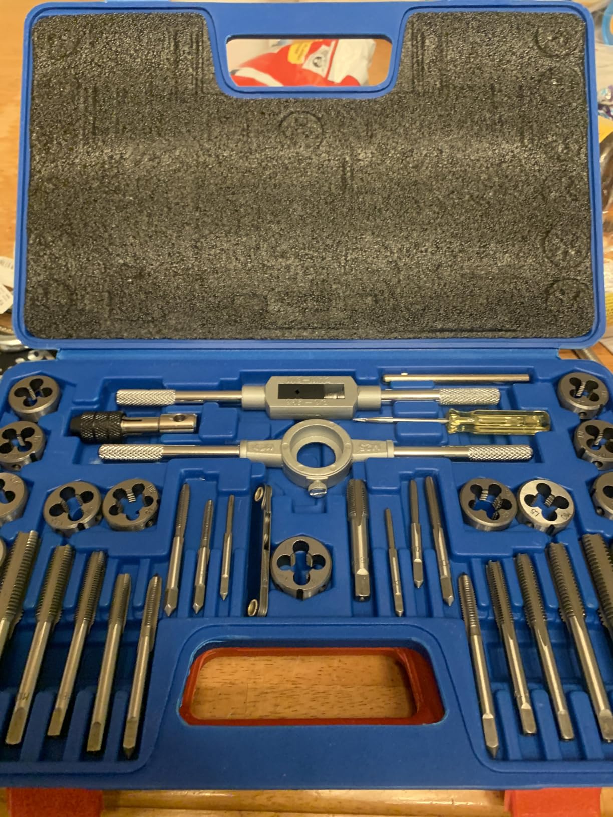 OMT Tap and Die Set, SAE and Metric Thread Repair and Cutting Kit customer photo 1