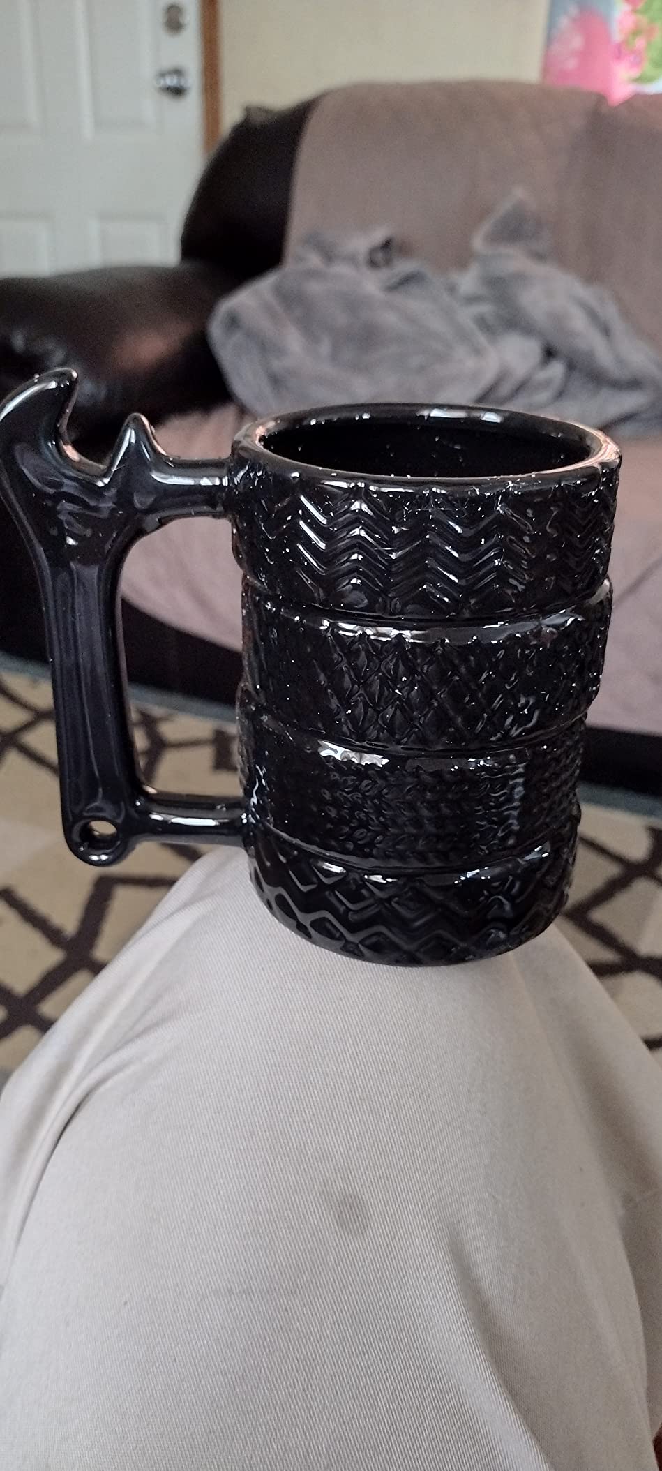 Tire Coffee Tea Mug Gift for Car Lovers Mechanics Car Enthusiasts Gifts for Man Birthday Gift customer photo 1