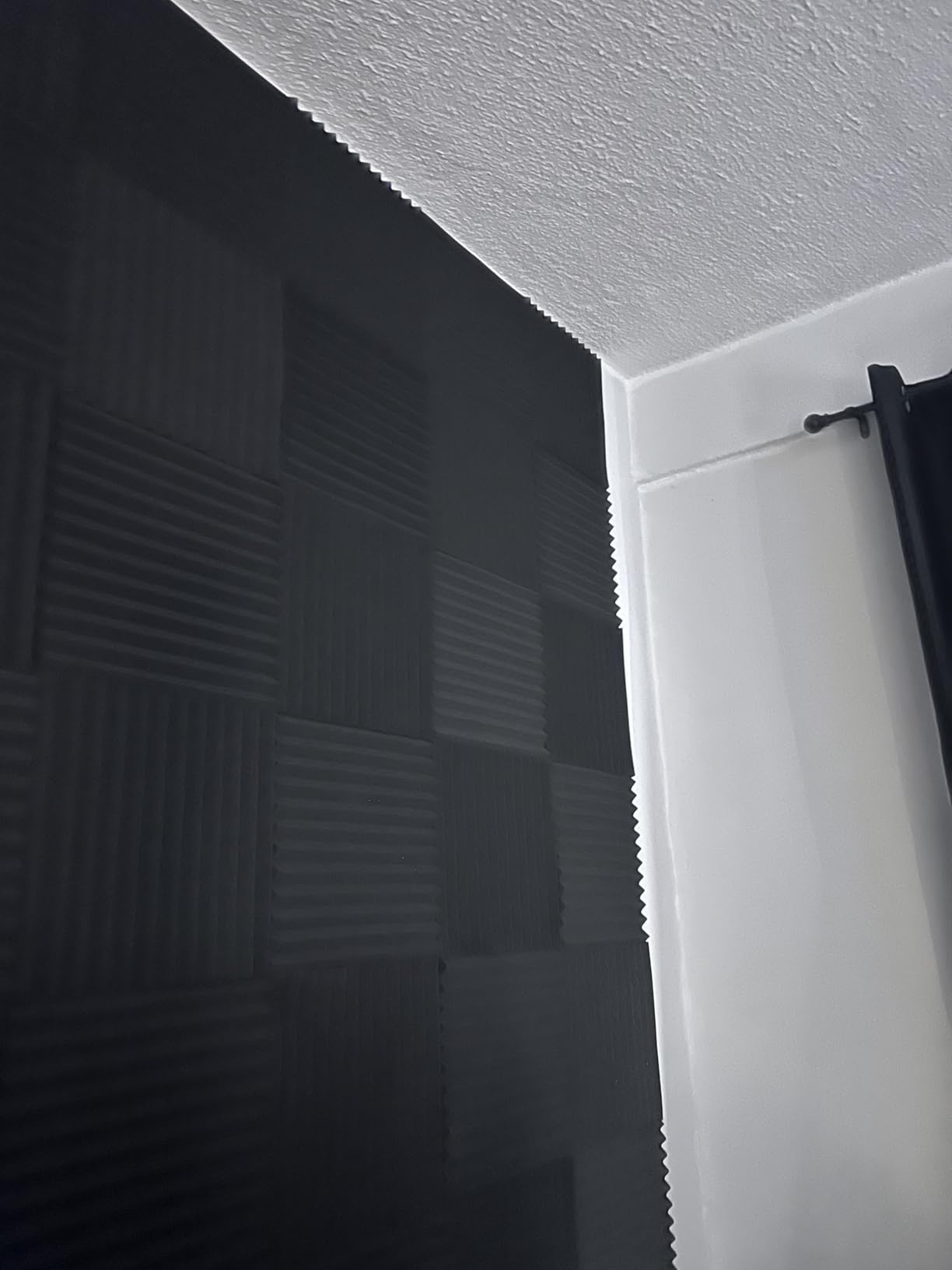 96 Pack Allxinlog Absorb the echo Acoustic Foam Panel Wedge Studio Soundproofing Wall Tiles 12