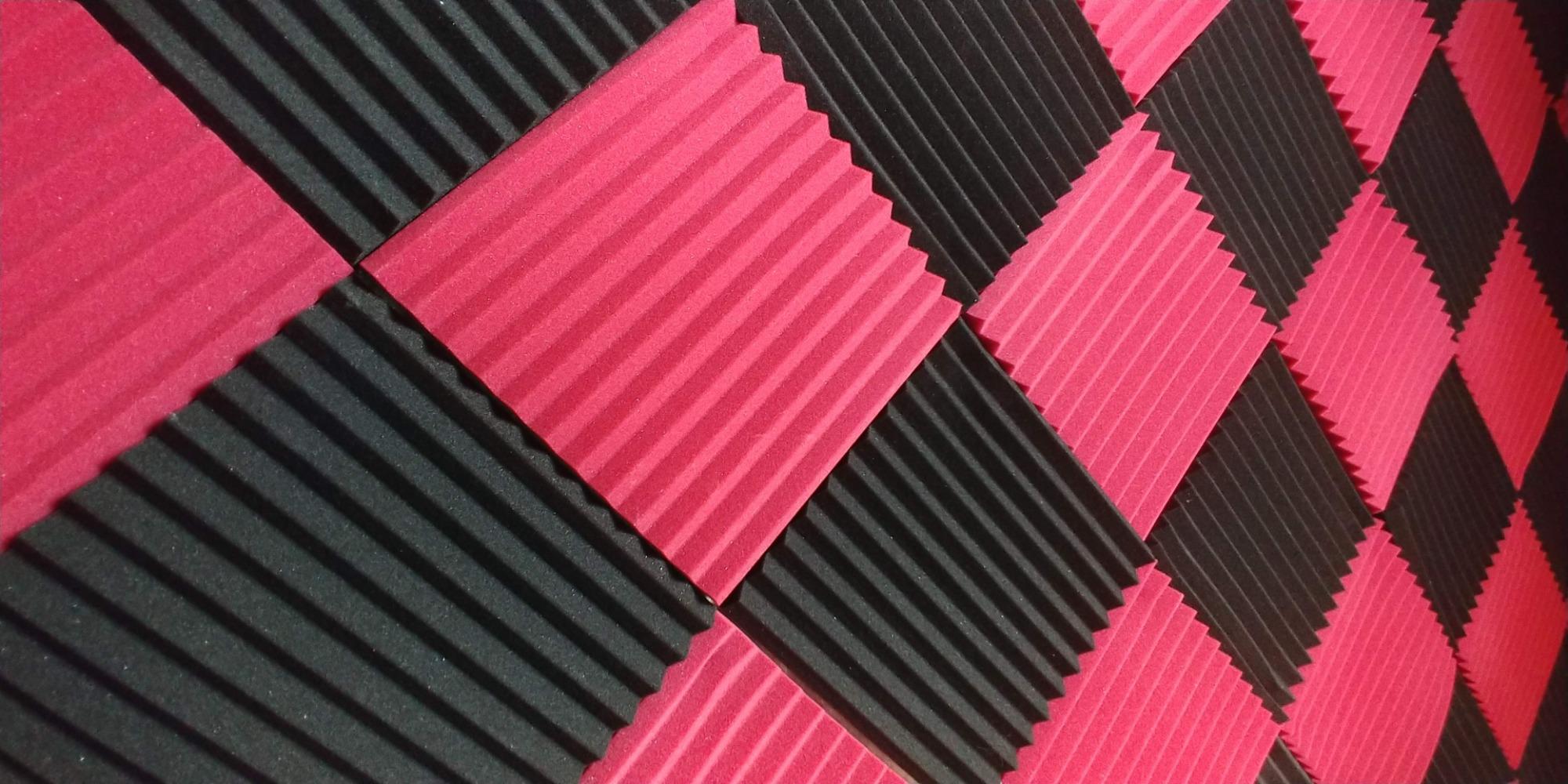 96 Pack Allxinlog Absorb the echo Acoustic Foam Panel Wedge Studio Soundproofing Wall Tiles 12