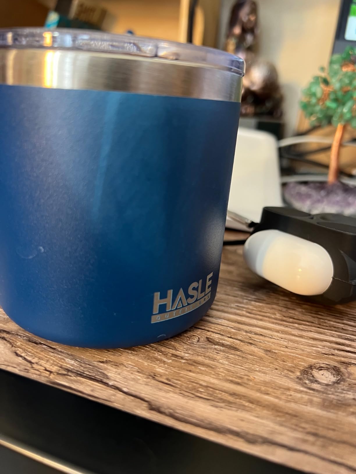 HASLE OUTFITTERS 12oz Wine Tumbler with Lid Stemless Wine Glasses Double Wall Vacuum Travel Mugs stainless steel Coffee Cup for Cold & Hot Drinks Wine Coffee Cocktails Beer 6 Pack White customer photo 2