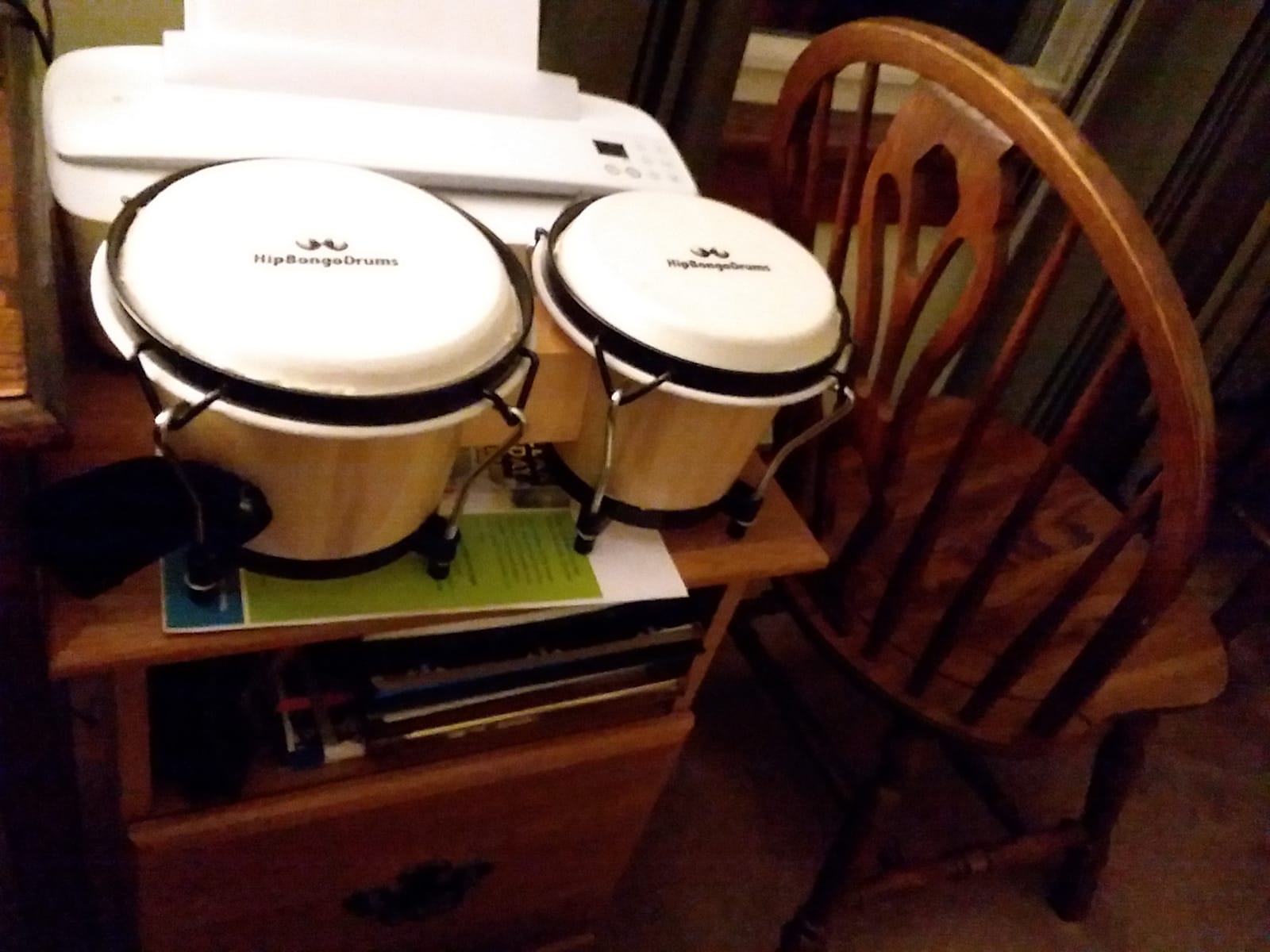 Bongo Drum Set 6 and 7 Inch for Adults & Beginners, Black customer photo 1
