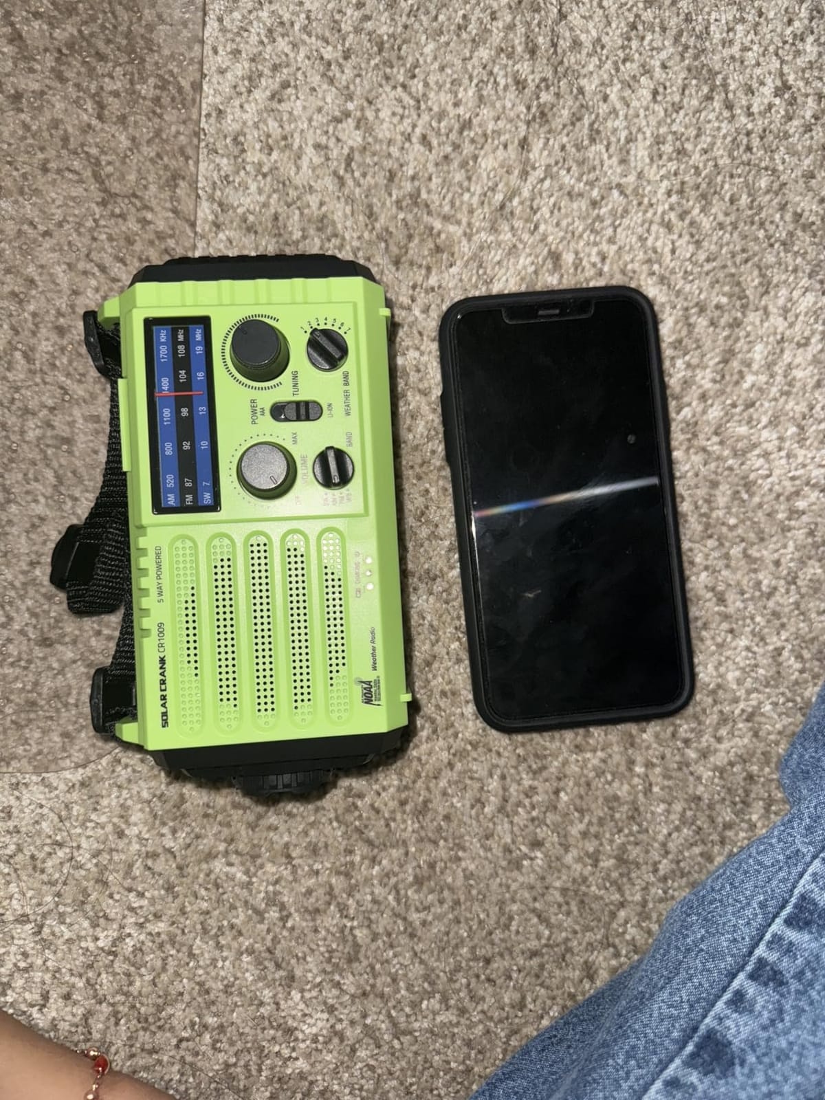 NOAA Weather Radio, Hand Crank Emergency Radio Solar Battery Operated AM FM customer photo 2