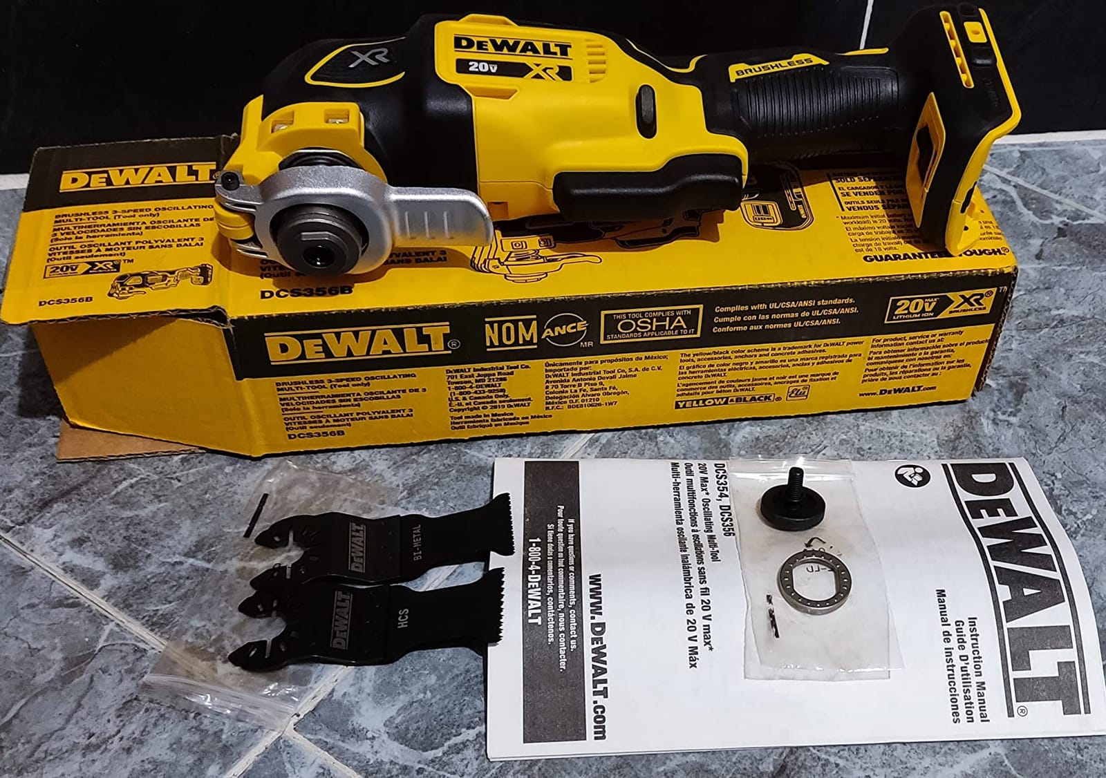 DEWALT 20V MAX XR Oscillating Multi-Tool Cordless, Variable Speed Brushless Motor Multitool with LED Light, Extended Runtime, Includes Two Wood Cutting Blades, Tool Only (DCS356B) customer photo 2