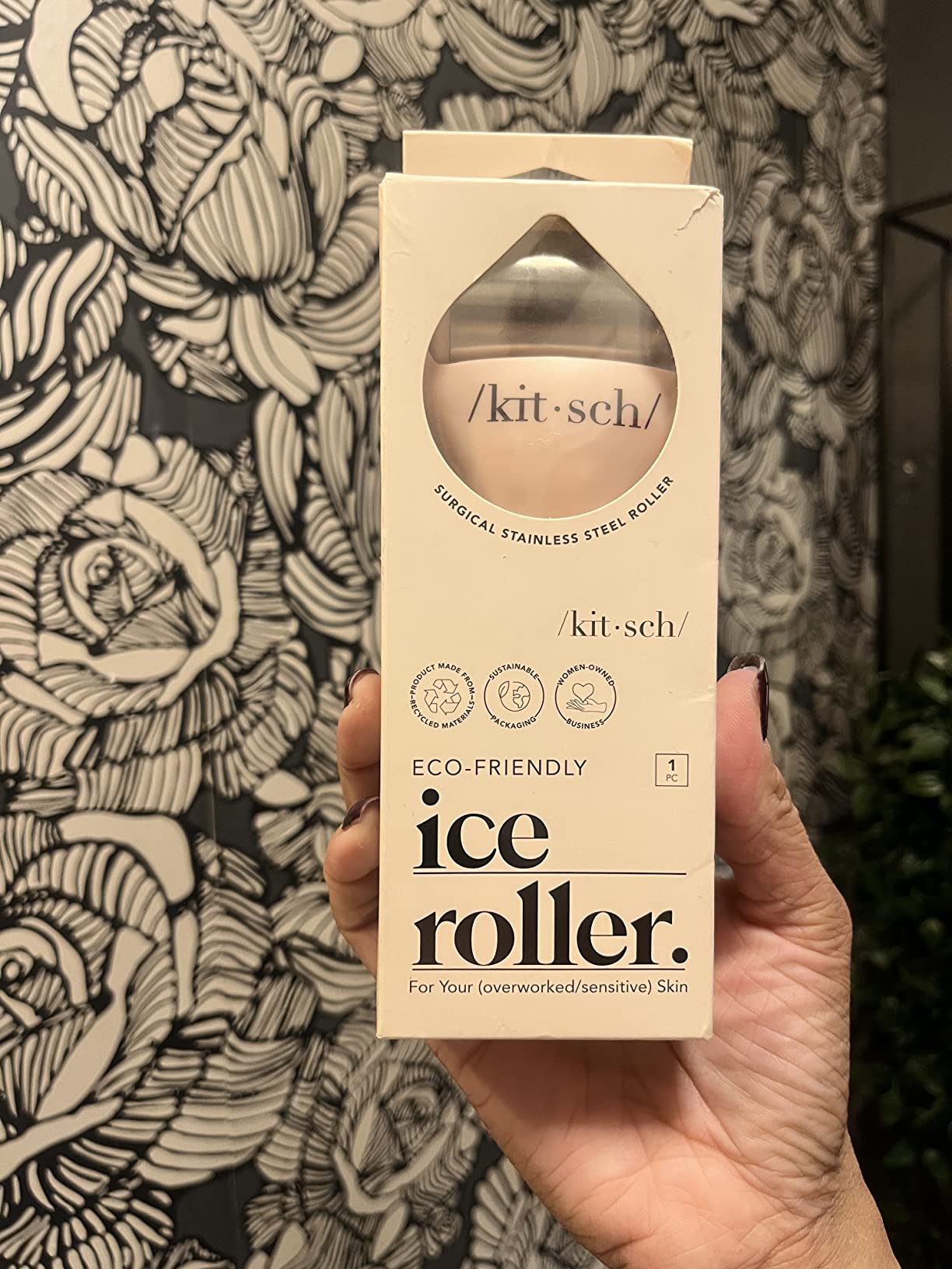 Kitsch Ice Roller for Face – Cooling Face Rollers for Women & Men - Pink customer photo 2
