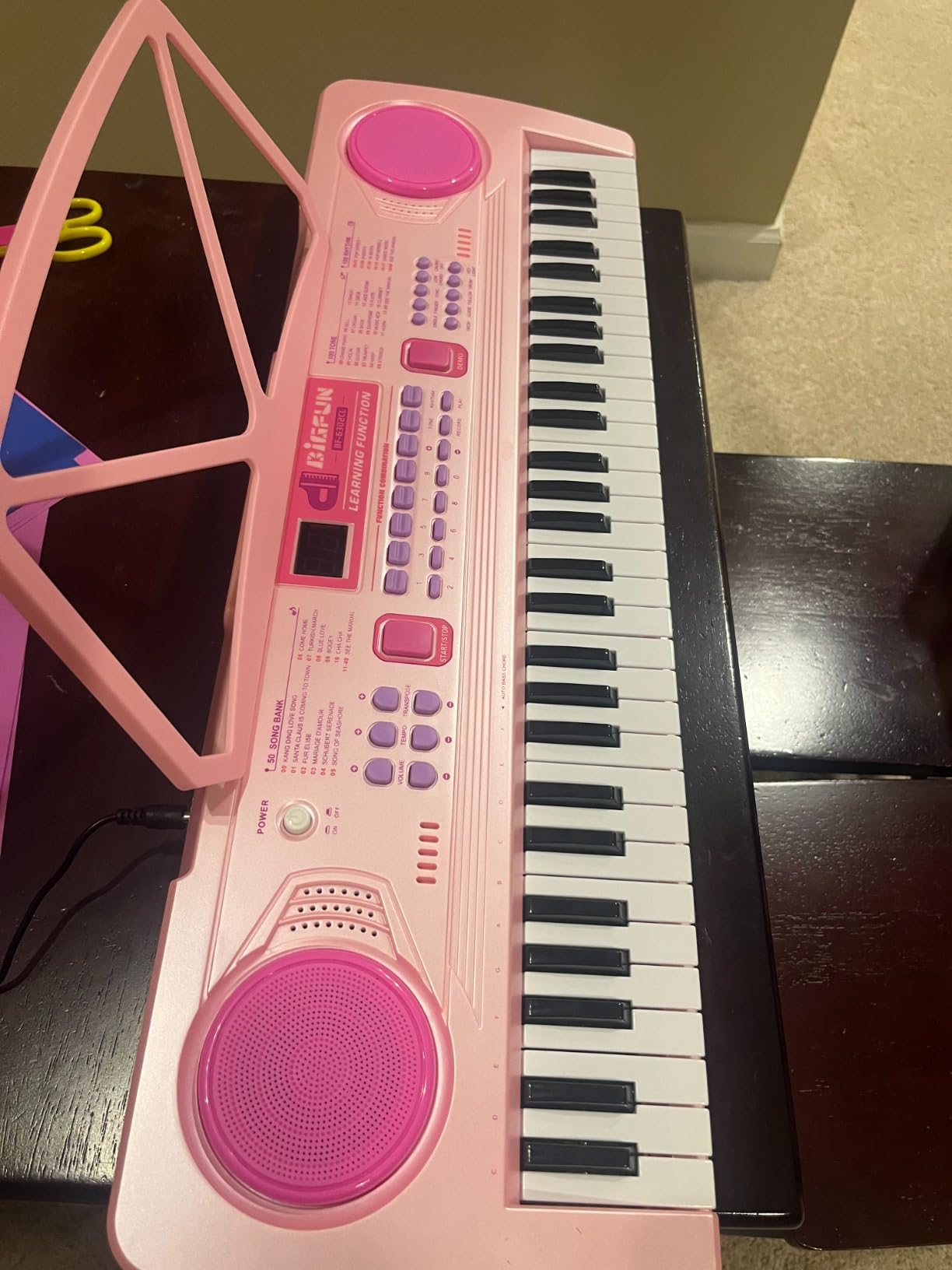 Kids Piano Keyboard, 61 Key Portable Electronic Piano with Teaching Mode customer photo 2