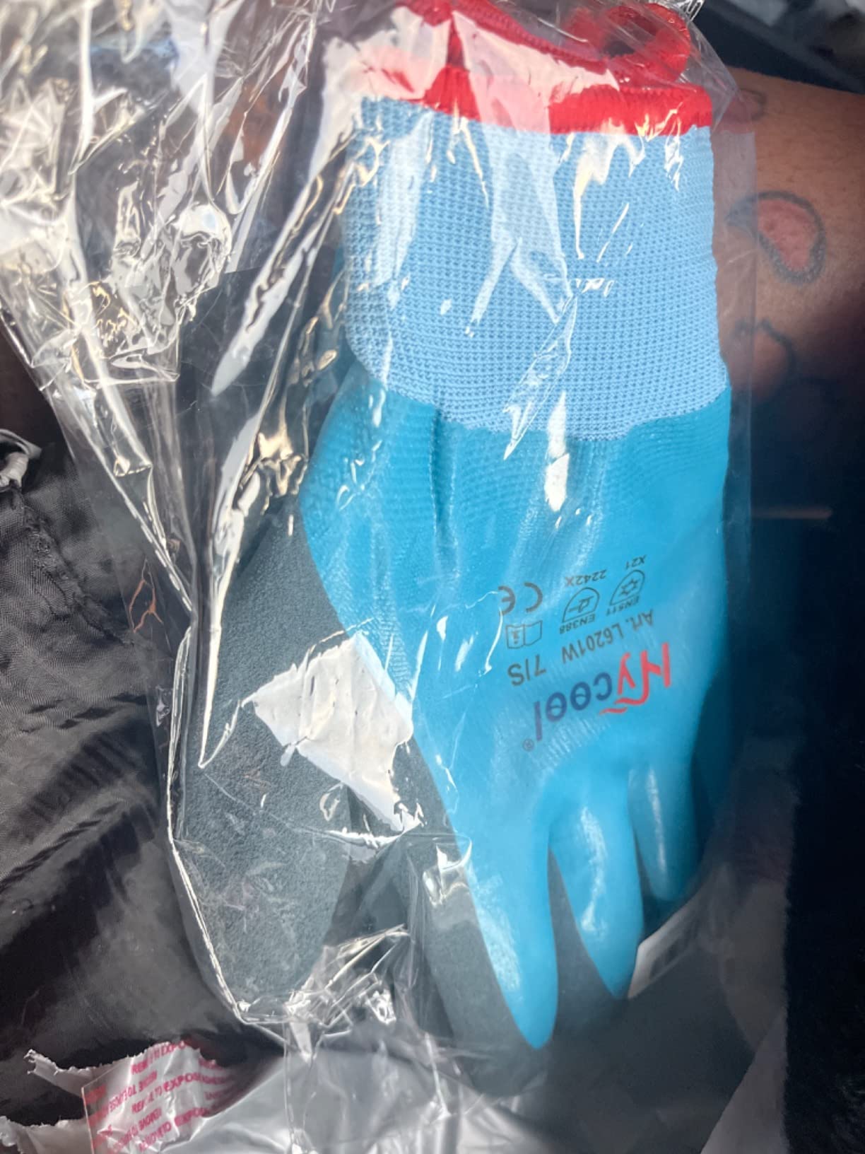 Waterproof Work Gloves for Men and Women, Hycool Thermal Insulated Freezer Rubber Coated Gloves,Super Grip L6201 customer photo 2