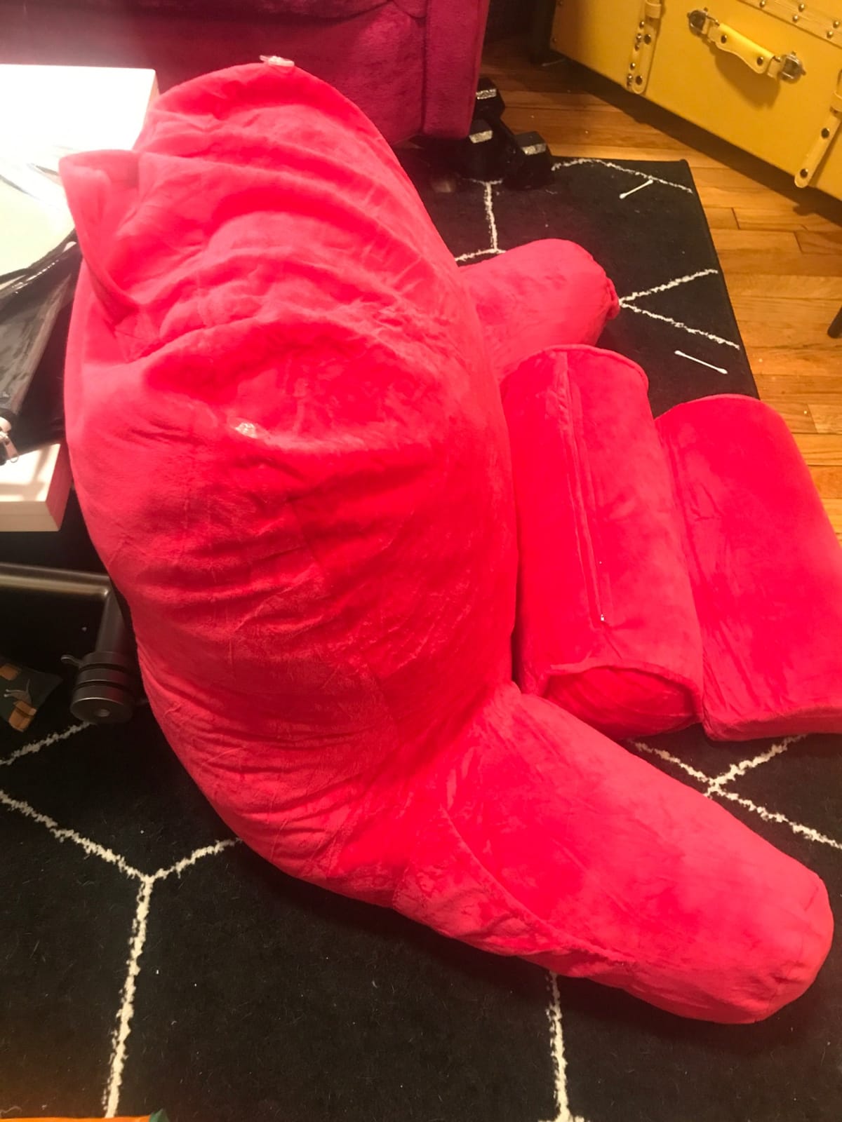 Nestl Reading Pillow for Bed, Back Pillow for Sitting Up in Bed, Dark Grey customer photo 2
