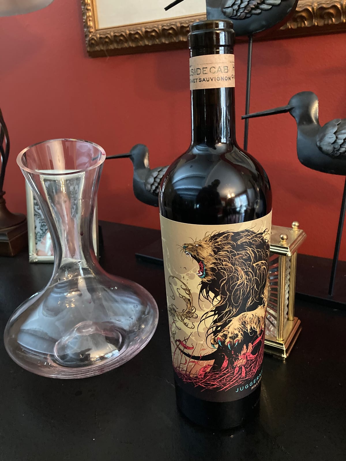 Godinger Wine Decanter Carafe, Hand Blown Glass Red Wine Gift Set For Men customer photo 2