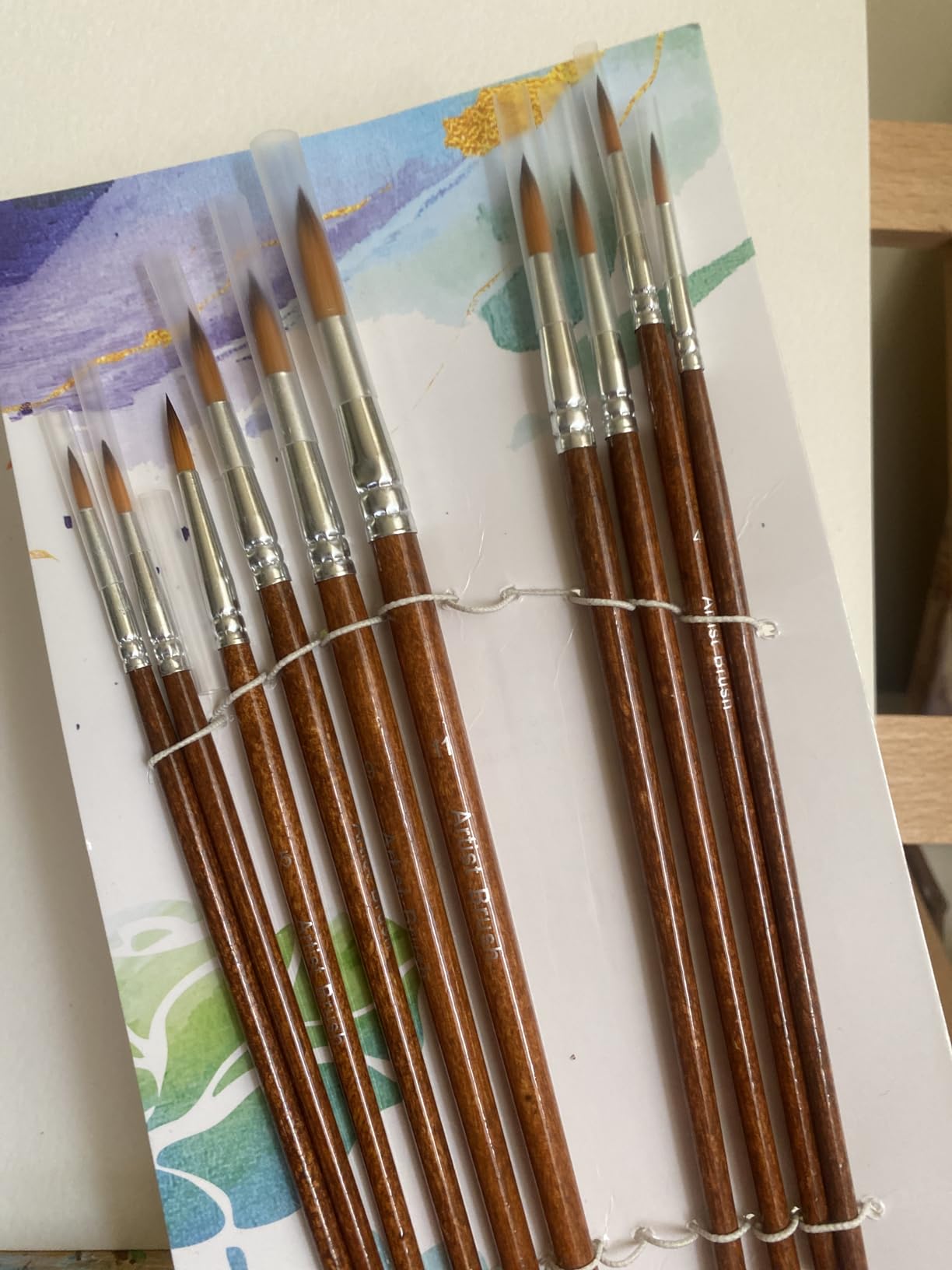 Watercolor Paint Brushes FENORKEY 12Pcs Round for Watercolor, Acrylic & Gouache customer photo 2
