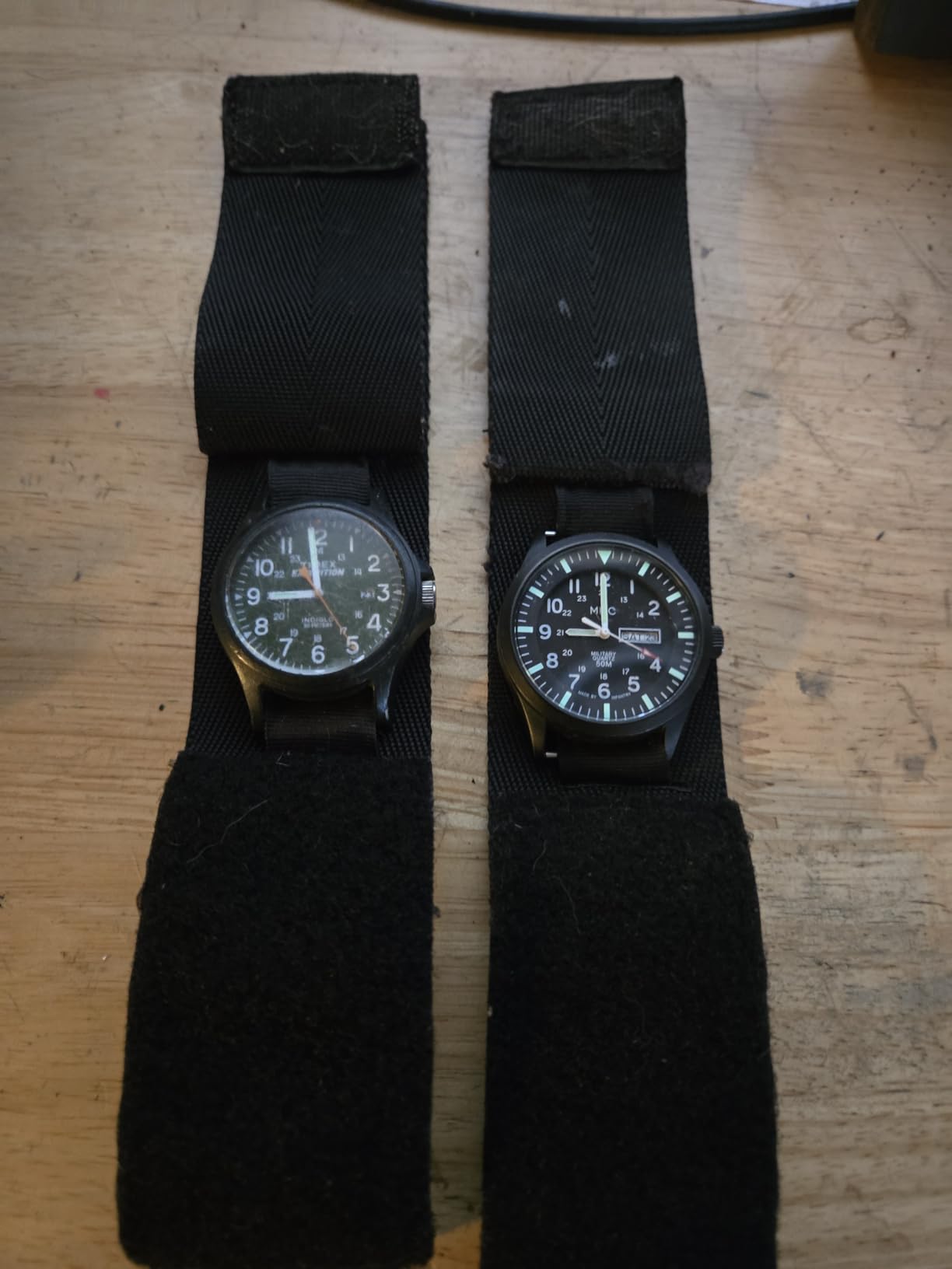 Infantry MDC Mens Military Field Watch, 12/24H Day Date, Waterproof Nylon customer photo 1