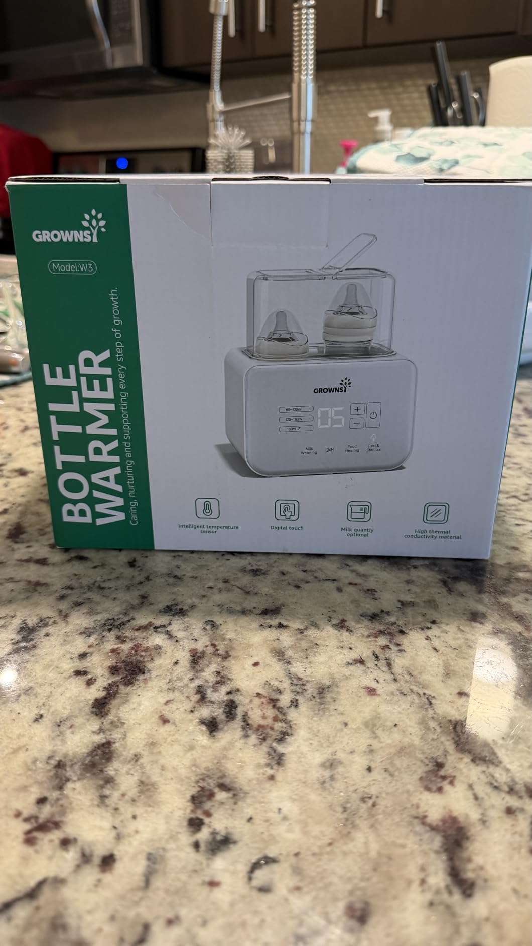 GROWNSY Fast Double Baby Bottle Warmer for Breastmilk & Formula, White customer photo 2