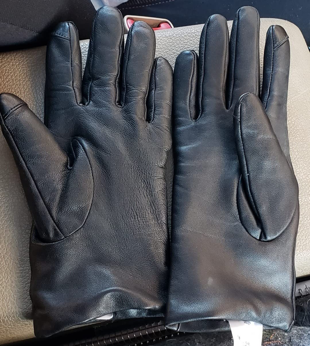 Lands' End Women's EZ Touch Screen Cashmere Lined Leather Gloves customer photo 1