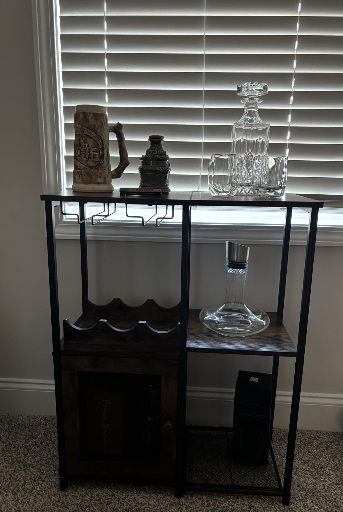 Wine Decanter Built-in Aerator, 750ml Red Wine Decanter Carafe with Aerator customer photo 2