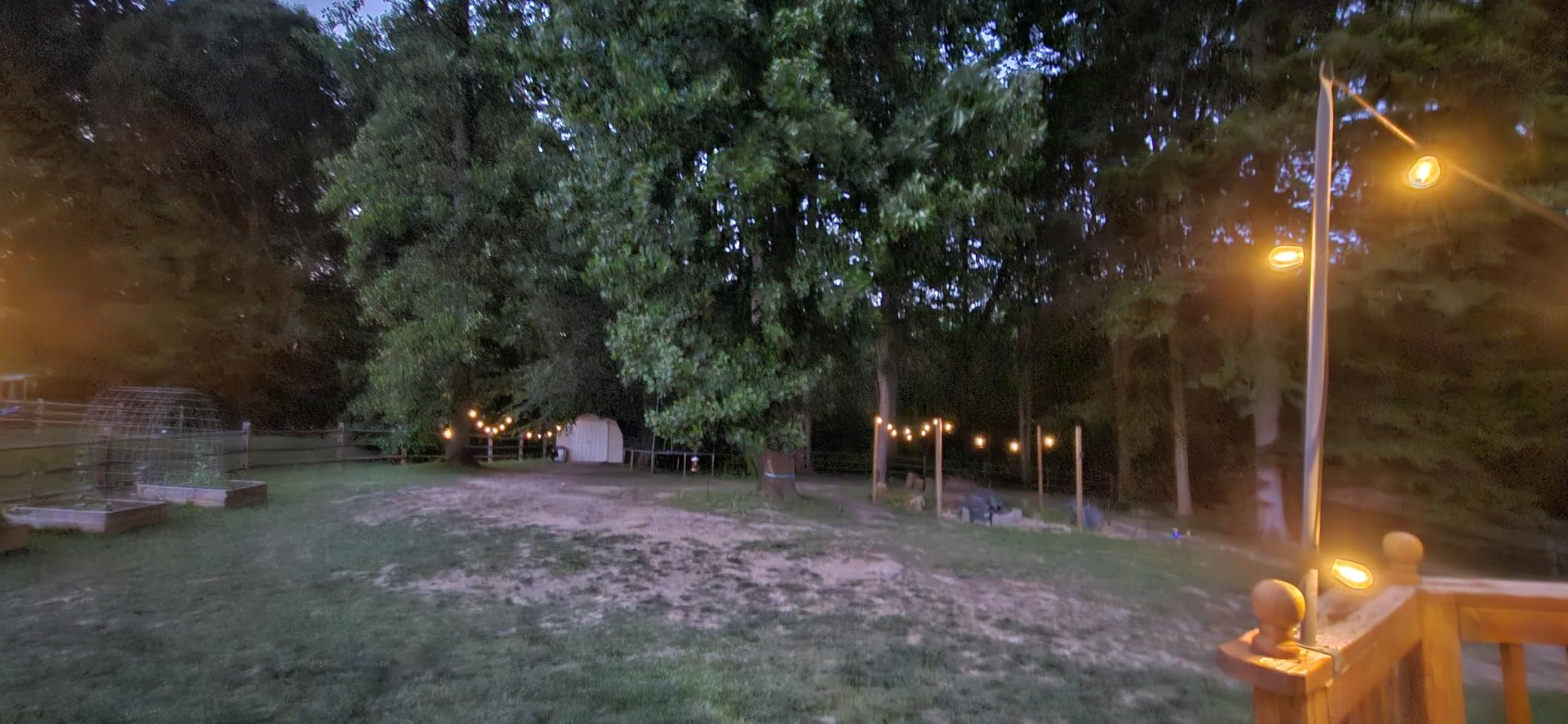 Brightech Ambience Pro Solar Powered Outdoor String Lights, 48 ft Commercial Grade Waterproof Patio Lights, 15 Edison Bulbs, Shatterproof LED String Lights for Outside, Porch - 1W Soft White customer photo 1