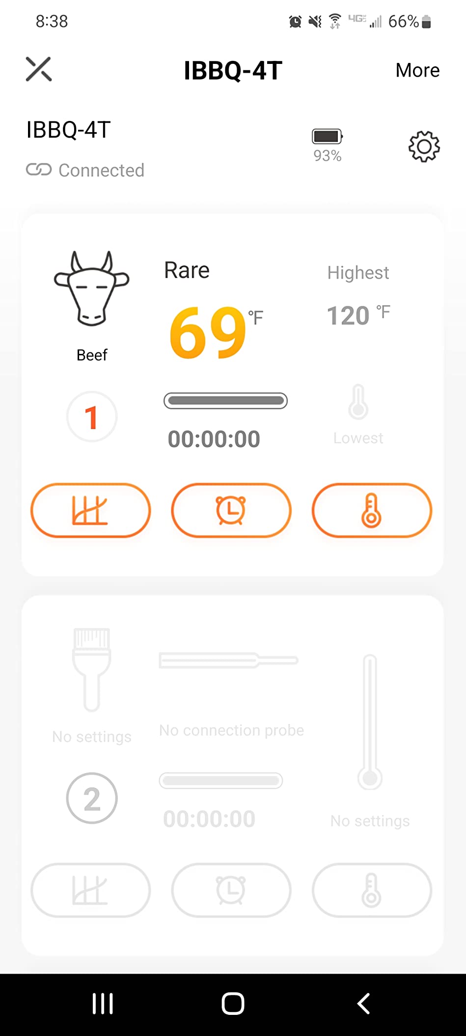 INKBIRD WiFi Meat Thermometer IBBQ-4T, Wireless BBQ Thermometer for Smoker customer photo 2