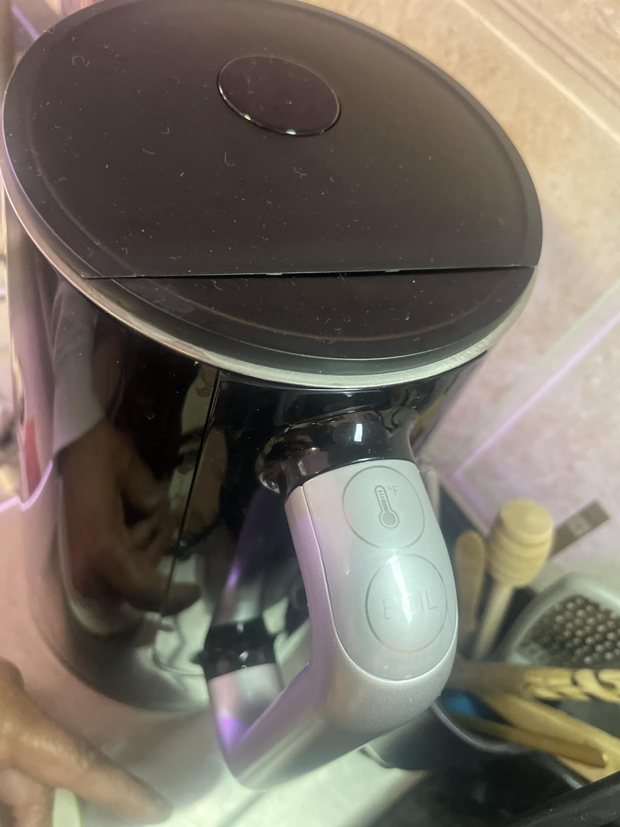 KRUPS Smart Temp Electric Kettle: 1.7L Capacity, 5 Precise Temperature Settings, Digital Display, Cool-Touch Exterior, Cordless Design for Tea and Coffee Lovers customer photo 1