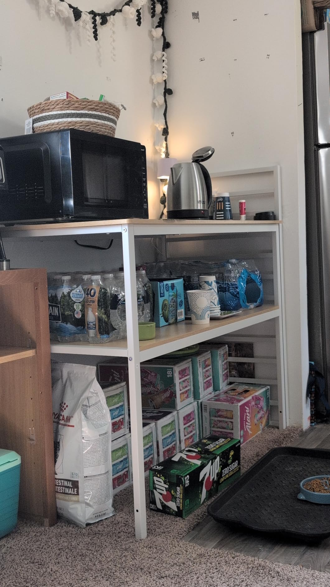 VASAGLE Kitchen Island with 3 Shelves, Storage Cabinet, Steel Structure customer photo 1
