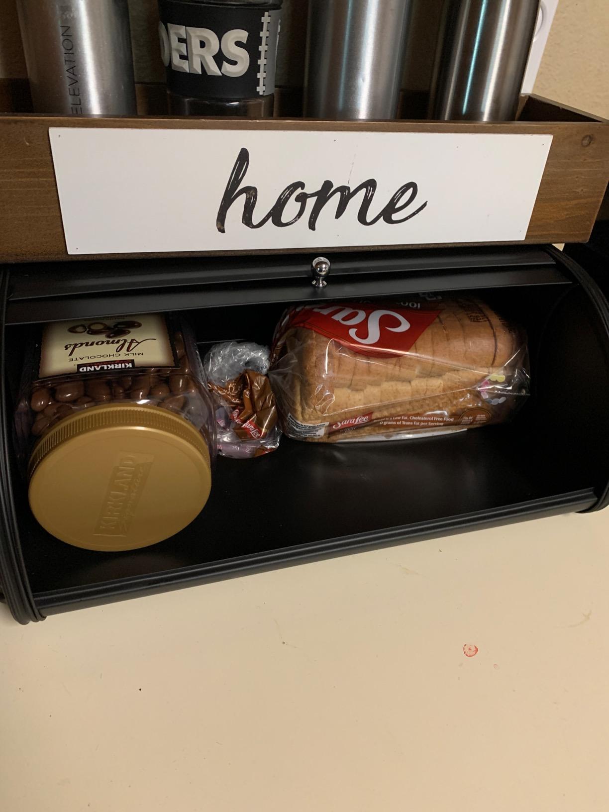 HILFA Stainless Steel Bread Box with Roll Up Lid, For Easy Kitchen Counter Storage, Bread Bin Holder,17.5X11.5X7.5 inch, Brushed,SB3100-BR customer photo 1