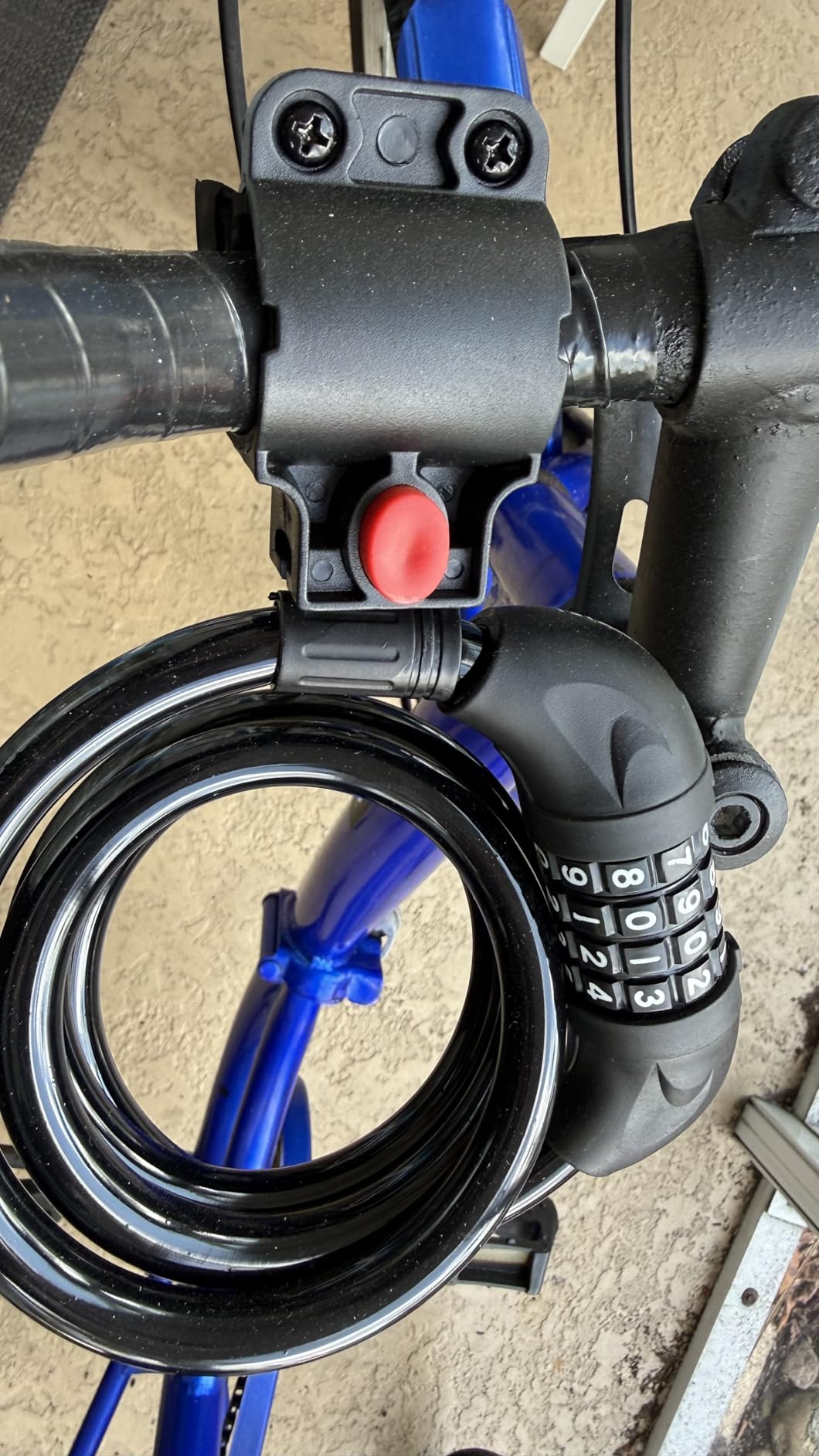 Titanker Bike Lock, Bicycle Lock 4 Feet Cable Lock 1/2 Inch Resettable Bike Lock Combination with Mounting Bracket, Bike Accessories for Bicycle, Electric Scooter, Motorcycle customer photo 2