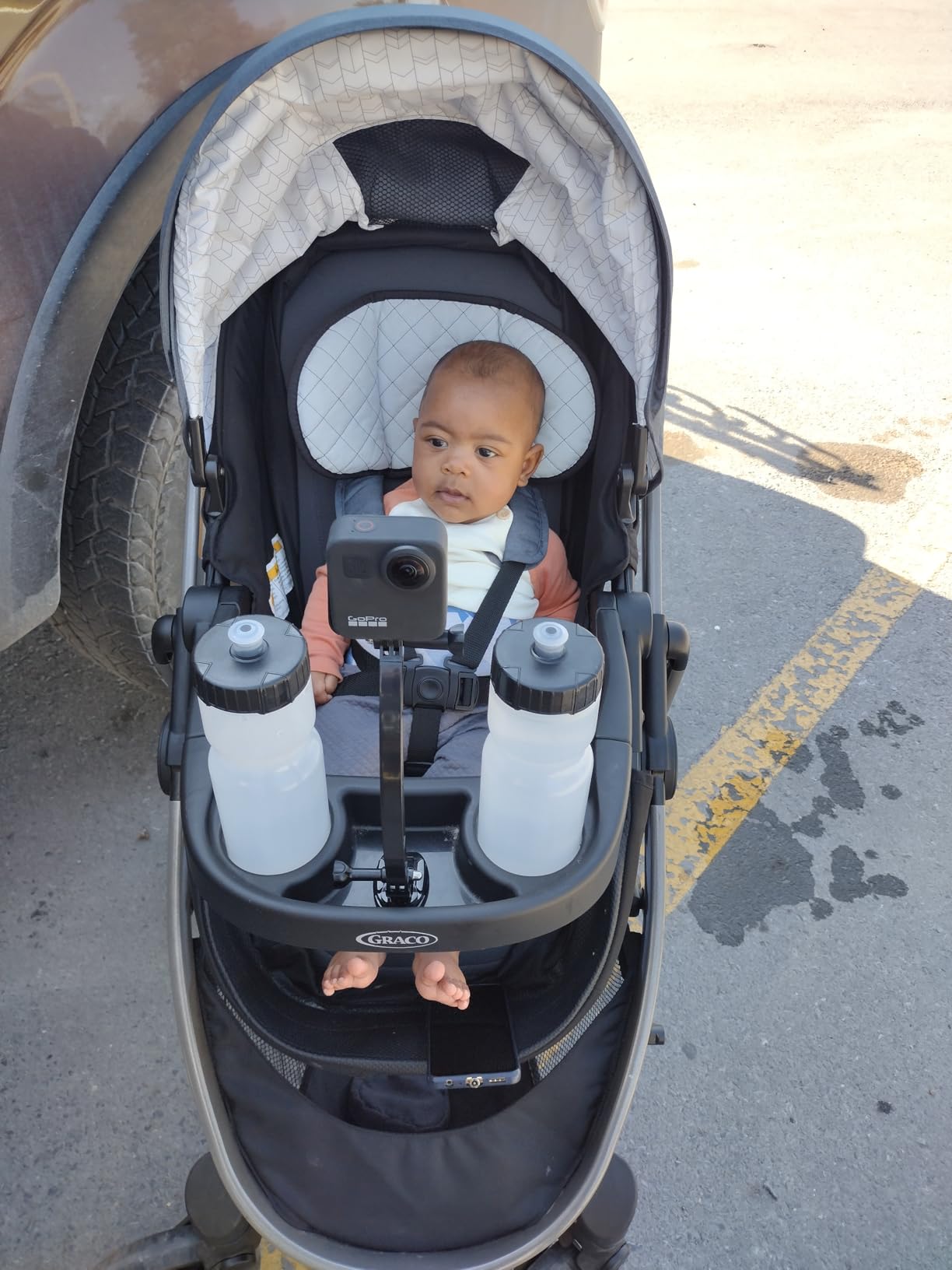 Graco Modes Pramette Stroller, 3-in-1 Baby Stroller, 3 Modes: Infant Car Seat Carrier (Car Seat Not Included), Infant Pramette, and Toddler Stroller, Reversible Seat, One-Hand Fold, Pierce customer photo 2