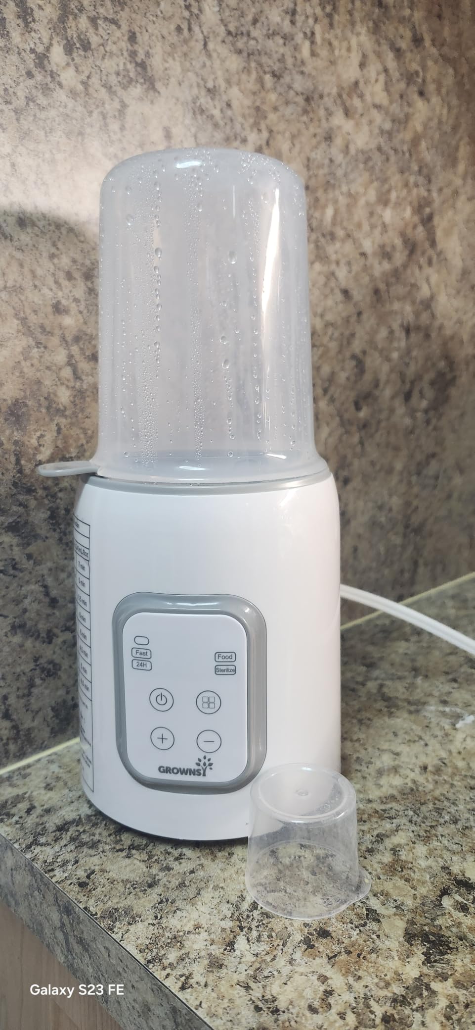 Grownsy 8-in-1 OG Fast Bottle Warmer with Timer, Gray customer photo 1
