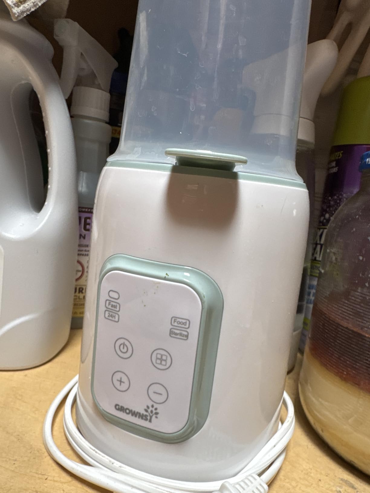 Grownsy 8-in-1 OG Fast Bottle Warmer with Timer, Gray customer photo 2