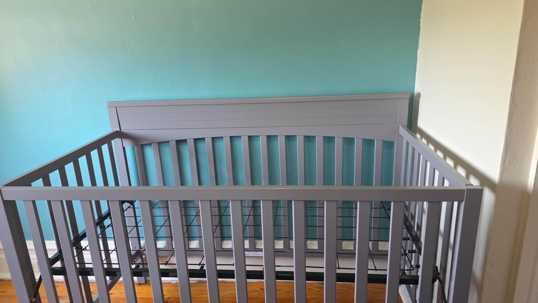 Oxford Baby Harper 4-in-1 Convertible Crib, Dove Gray, GreenGuard Gold Certified customer photo 2