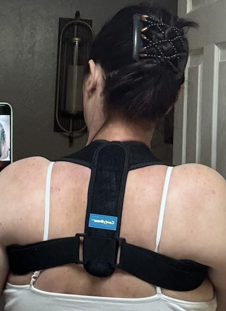 ComfyBrace Posture Corrector for Men and Women, Back Brace Straightener customer photo 1