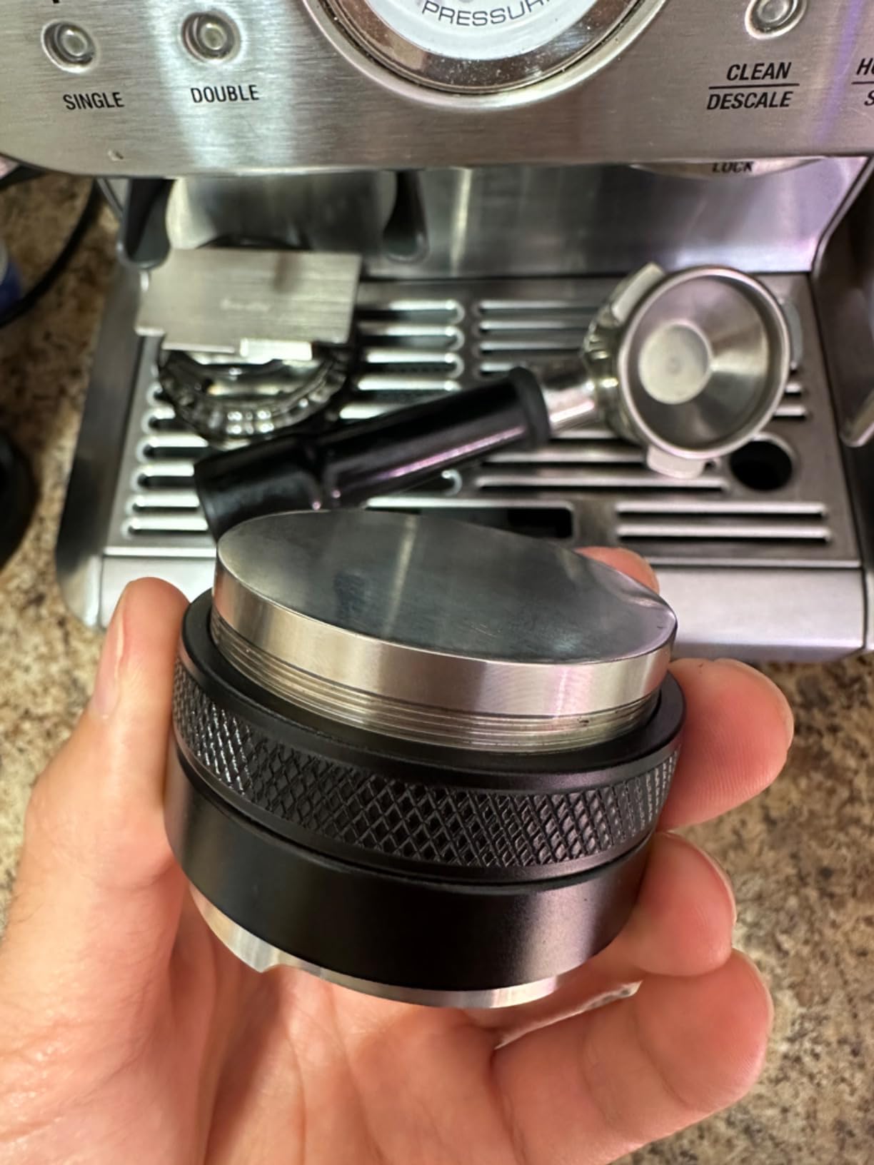 MATOW 53mm Coffee Distributor and Tamper, Dual Head Coffee Leveler Compatible with Breville 54mm Portafilter, Adjustable Depth- Professional Espresso Hand Tampers customer photo 1