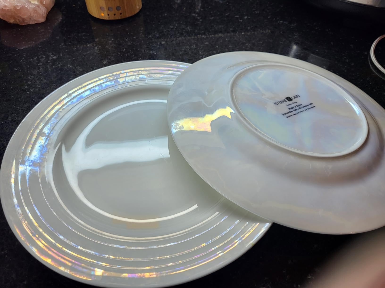 Stone Lain Alexandria 16-Piece Dinnerware Set Bone China, White customer photo 1
