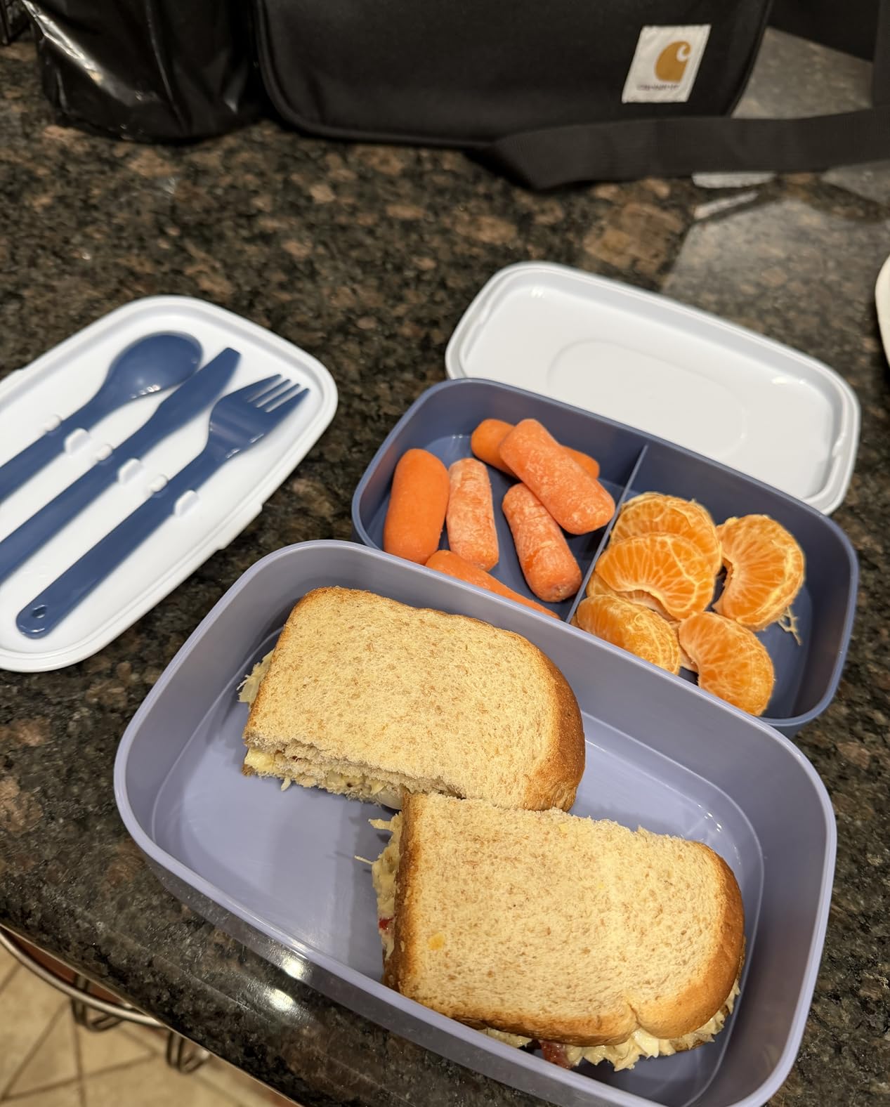 Bentgo Classic Stackable 3-Compartment Adult Bento-Style Lunch Box customer photo 1