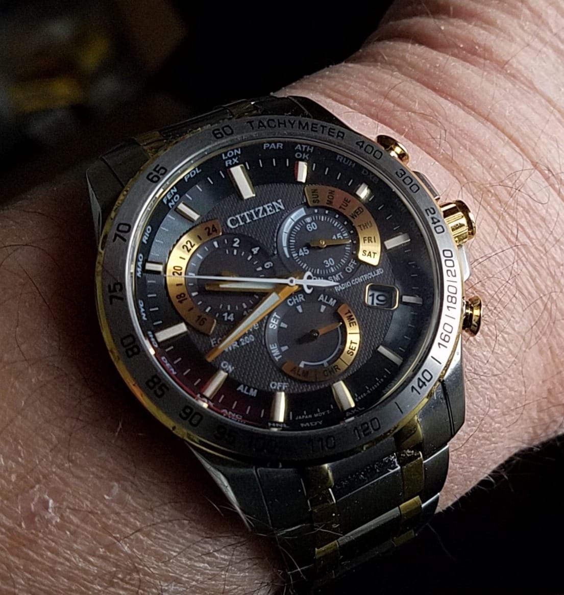 Citizen Men's Eco-Drive Sport Luxury PCAT Chronograph Watch customer photo 1