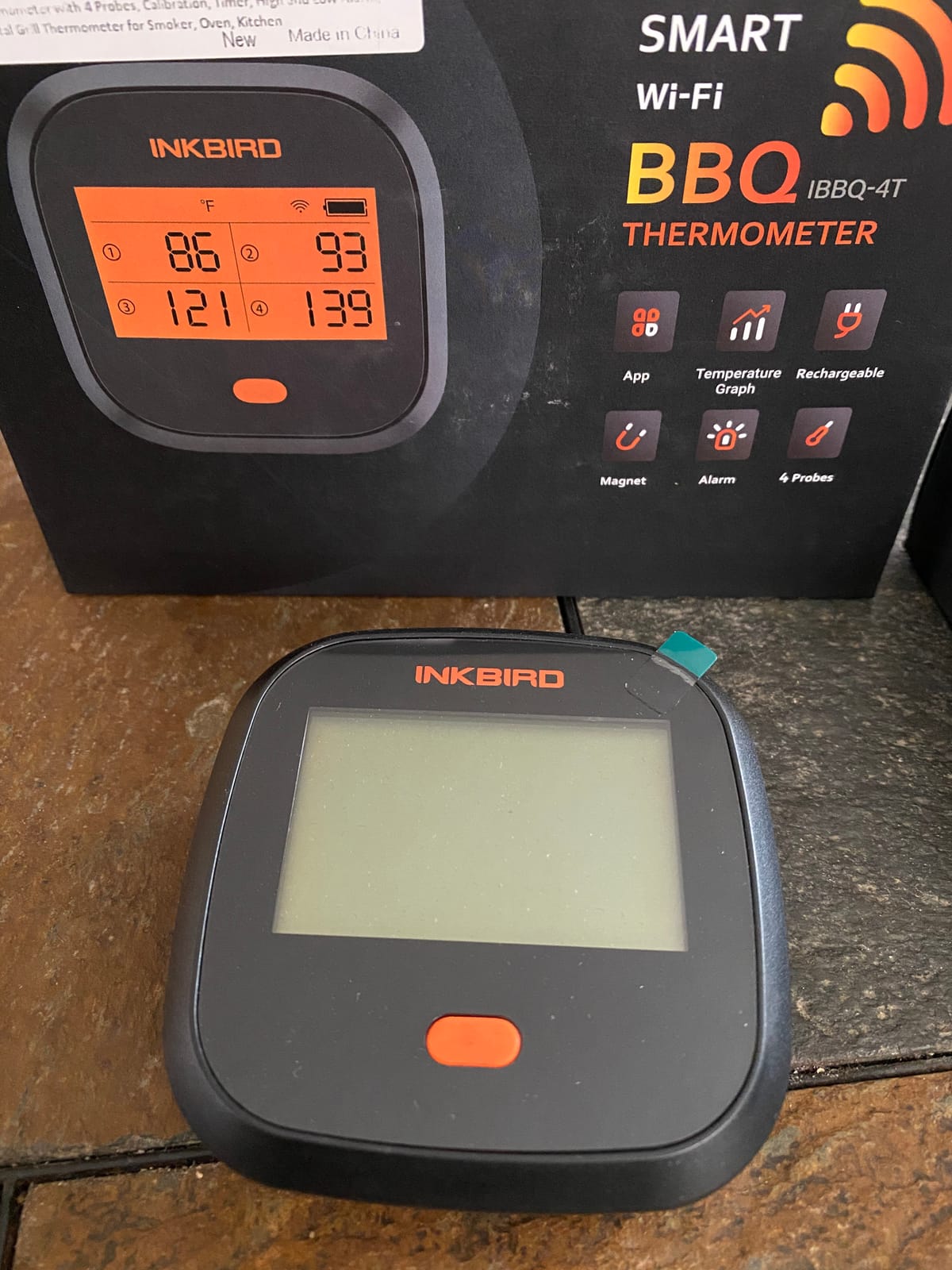 INKBIRD WiFi Meat Thermometer for Grilling, Unlimited Rang Rechargeable BBQ Thermometer APP Calibration, Temp Graph Mobile Notification, 4 Colorful Probes Food Thermometer for Pellet Smoker Oven customer photo 2