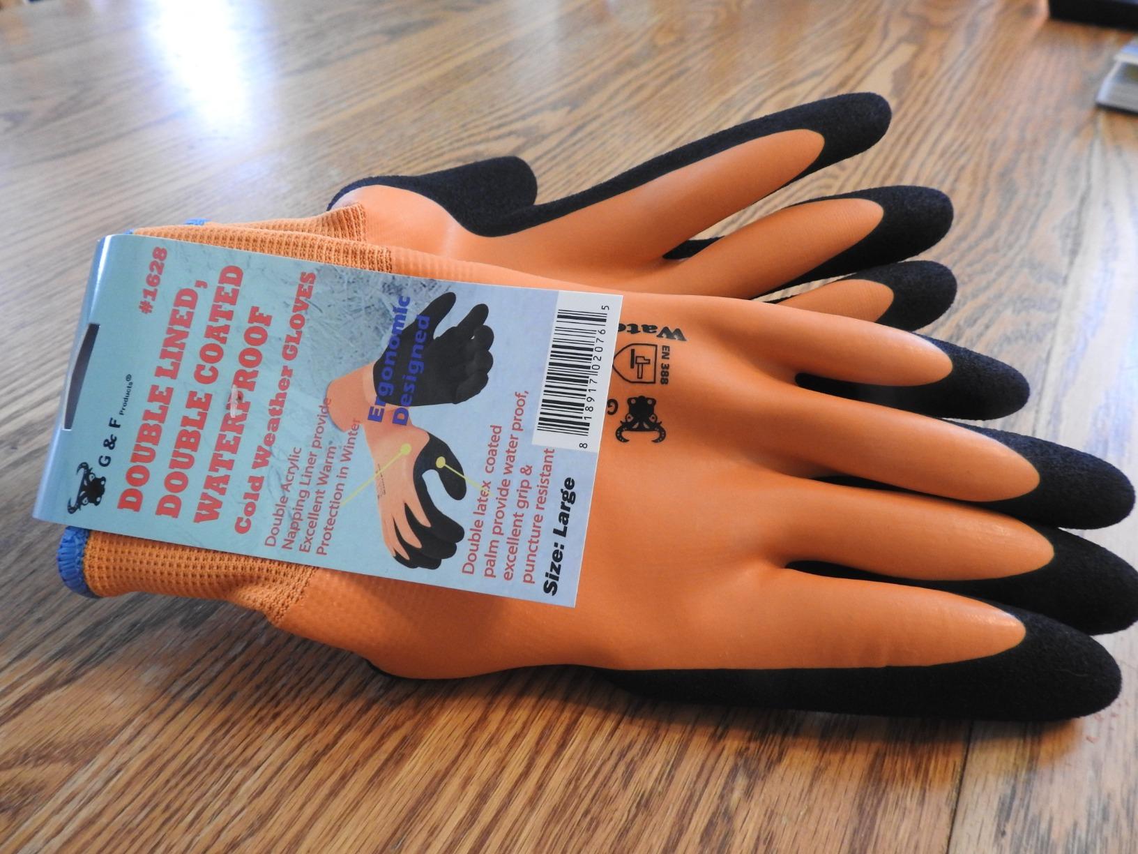G & F Products Waterproof Winter Work Gloves, Insulated, Windproof, Abrasion-Resistant, HPT Palm Coating customer photo 2