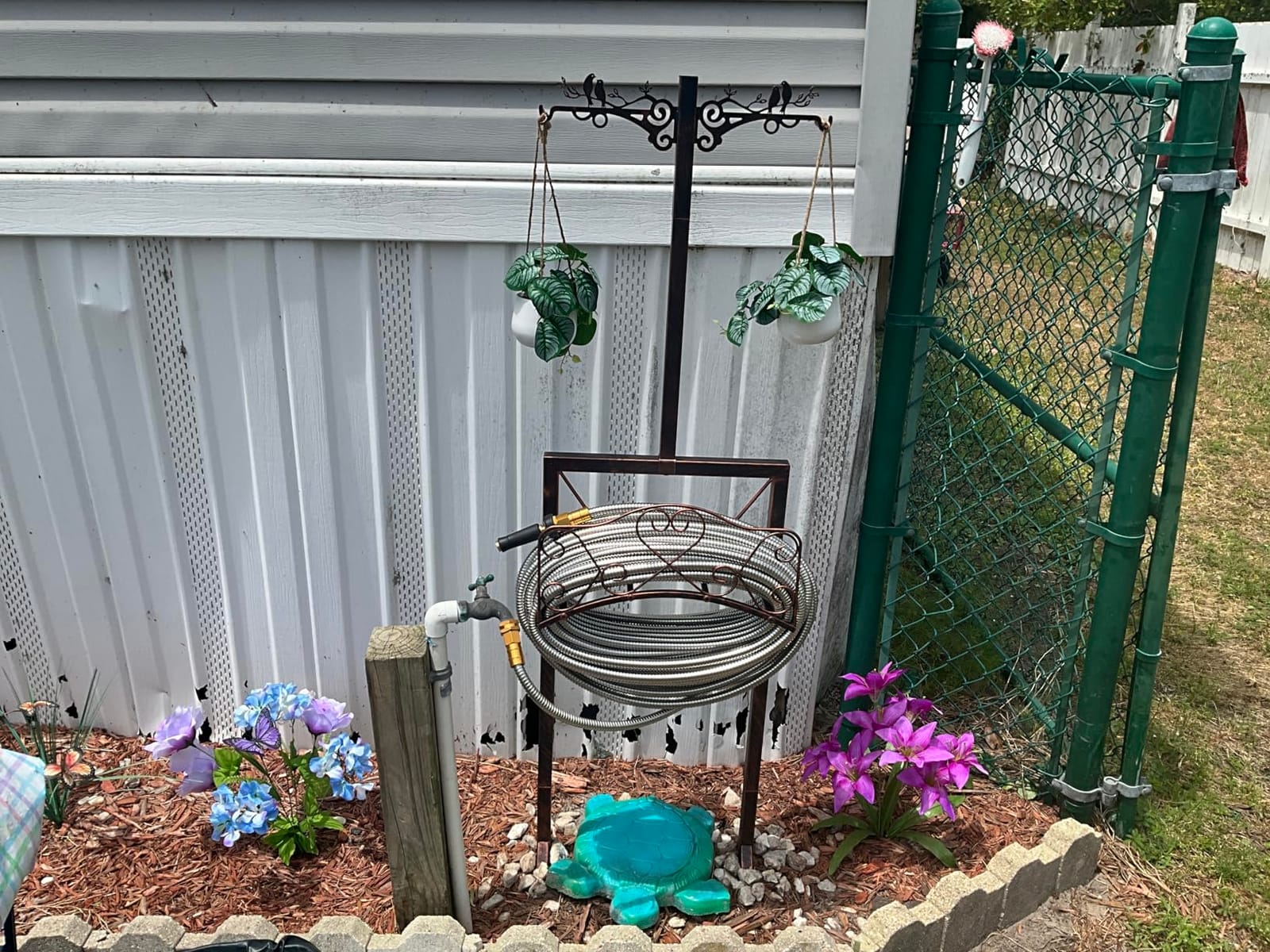 Rosy Earth 100 FT Garden Hose Expandable - 304 Stainless Steel Water Hose 100 FT - Heavy Duty Flexible Kink Free Hose, no Bite customer photo 2