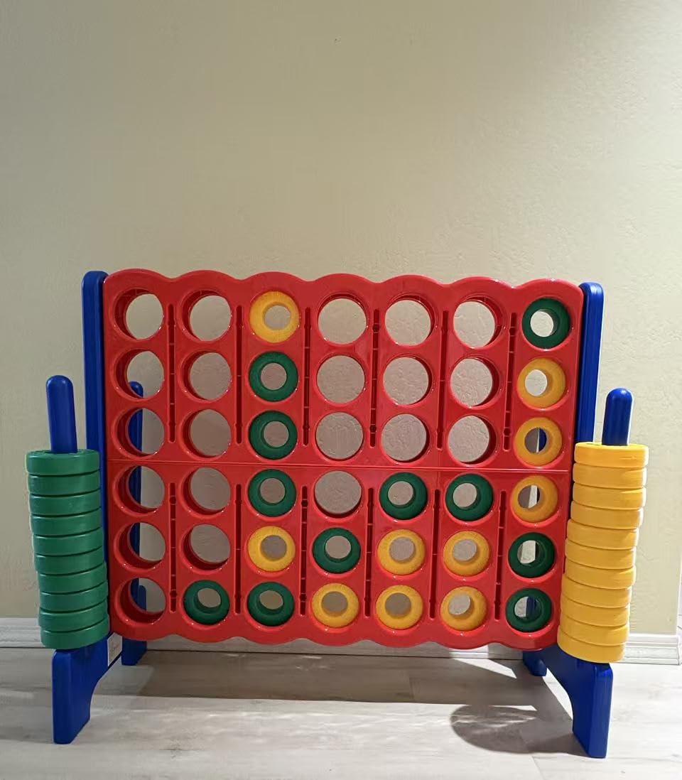 COSTWAY Jumbo 4-to-Score Giant Game Set, 4 in A Row for Kids and Adults customer photo 2