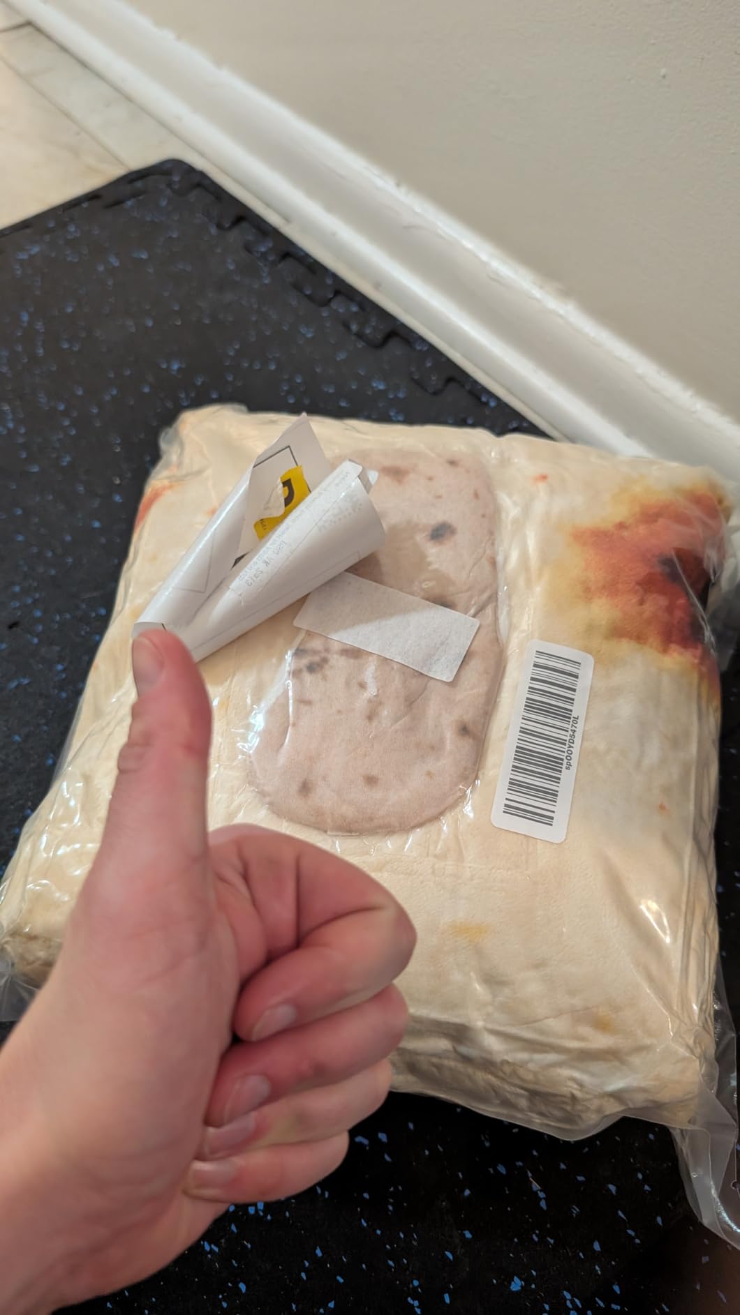 SeaRoomy Burrito Tortilla Blanket, Funny Food Throw Blanket, Round 47inches customer photo 1