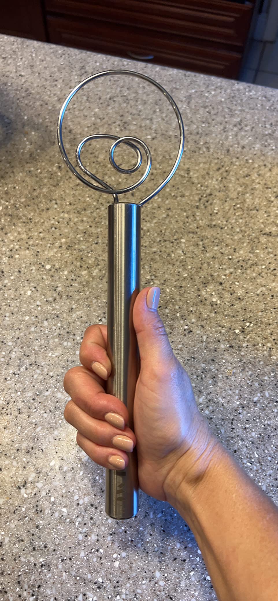 Jillmo Danish Dough Whisk, 12 Inch Stainless Steel Bread Whisk customer photo 2