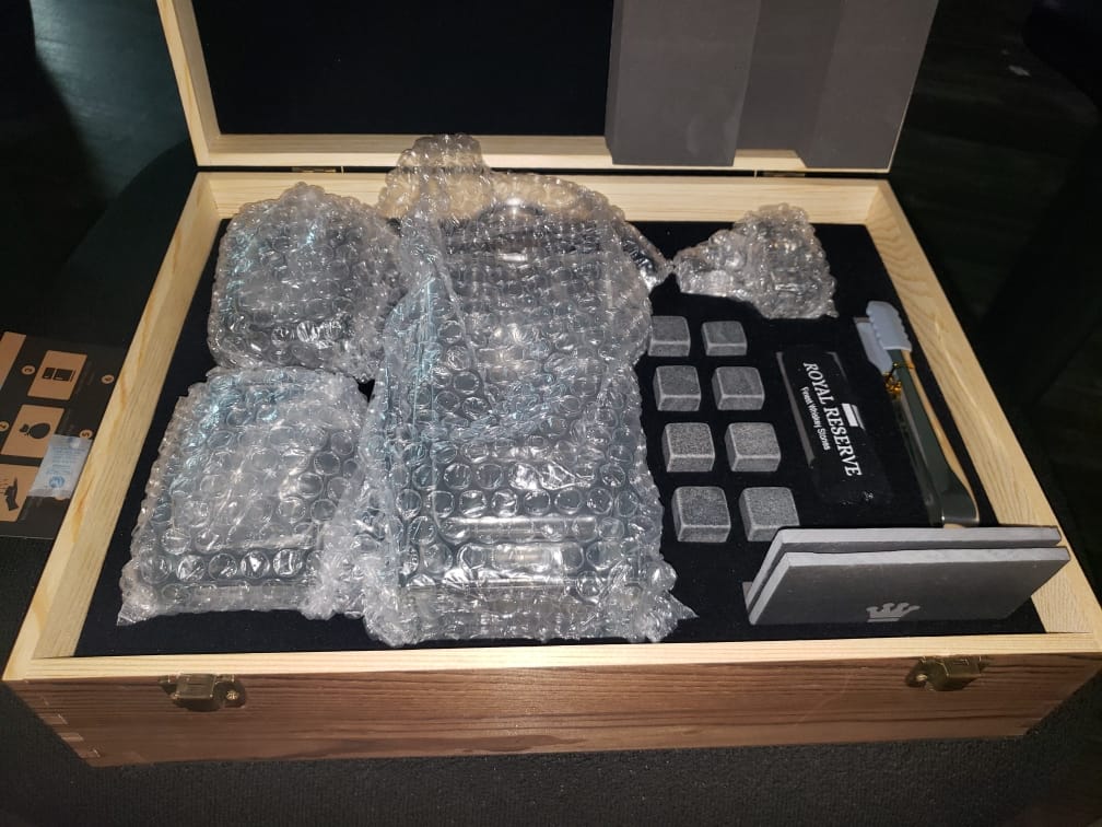 Whiskey Decanter Set for Men, Bourbon Decanter, Glasses & Whiskey Stones customer photo 2