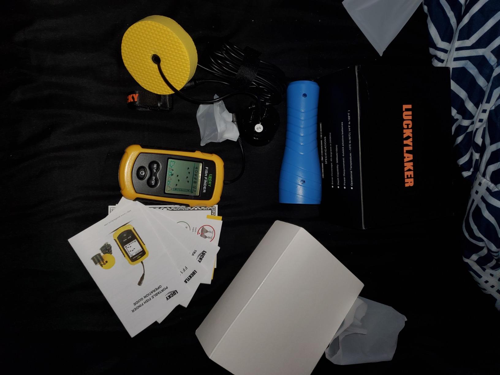 LUCKY Small Portable Fish Finder Kayak Sonar Handheld Fish Finders Ice Fishing Castable Depth Finder Boat Fisherman Gifts customer photo 1