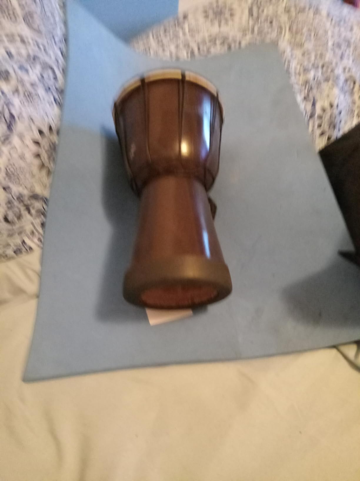 Drum Djembe with a Rope goat skin Covered Goblet African Drum Played by Hands West Africa style jembe for drums circle and more (6x12) customer photo 1